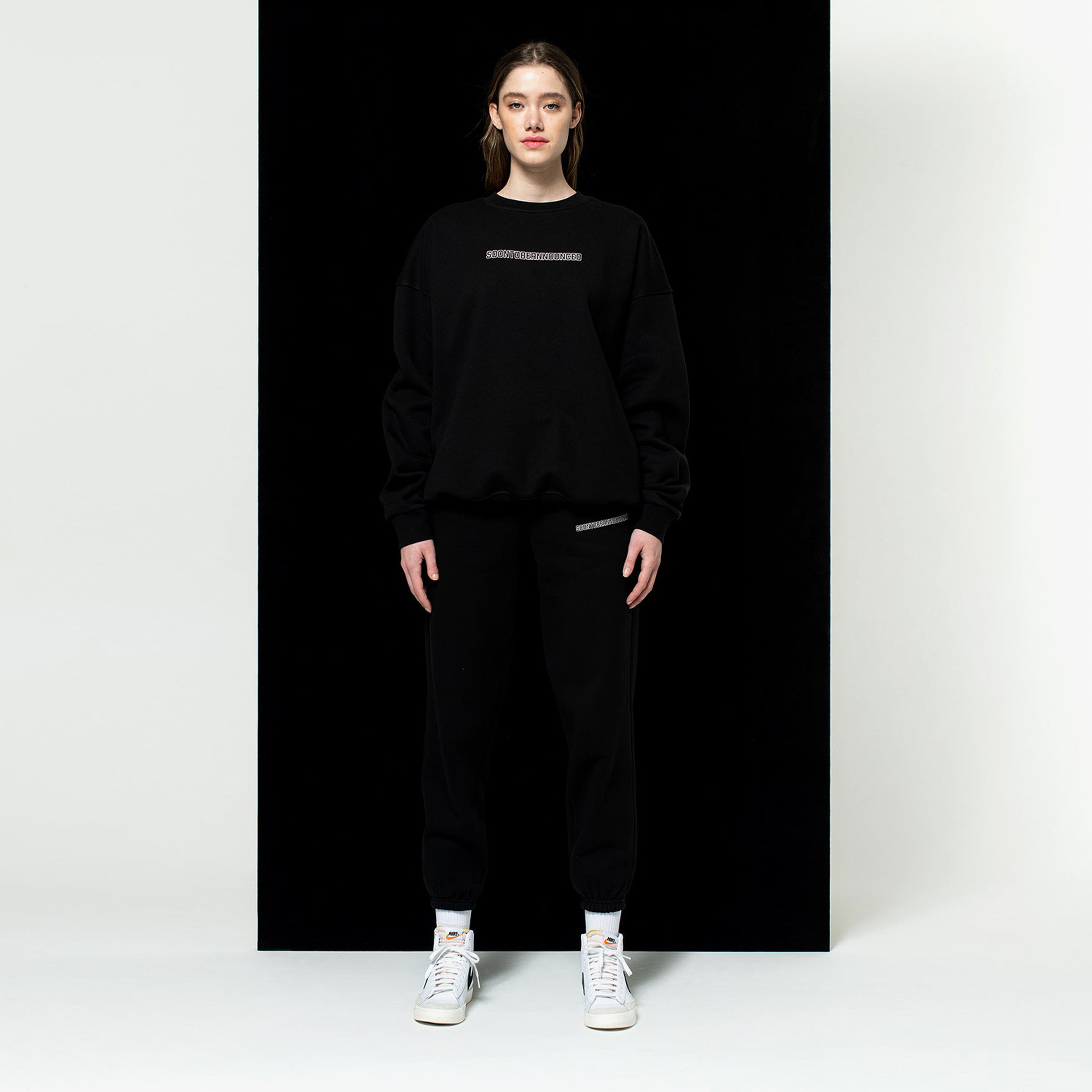 Soon To Be Announced Heavyweight Unisex Siyah Sweatshirt