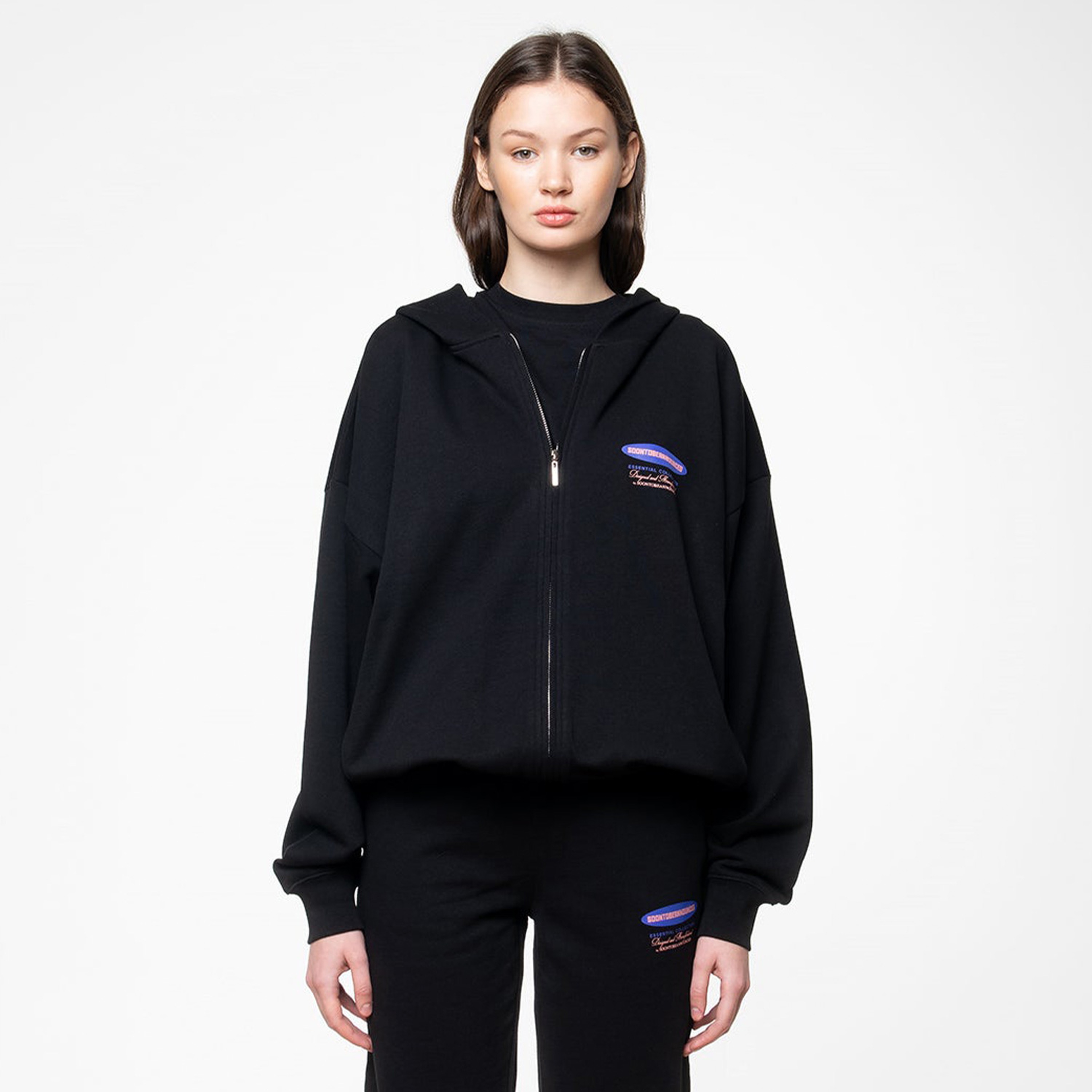 Soon To Be Announced Essentials Unisex Siyah Eşofman Üstü