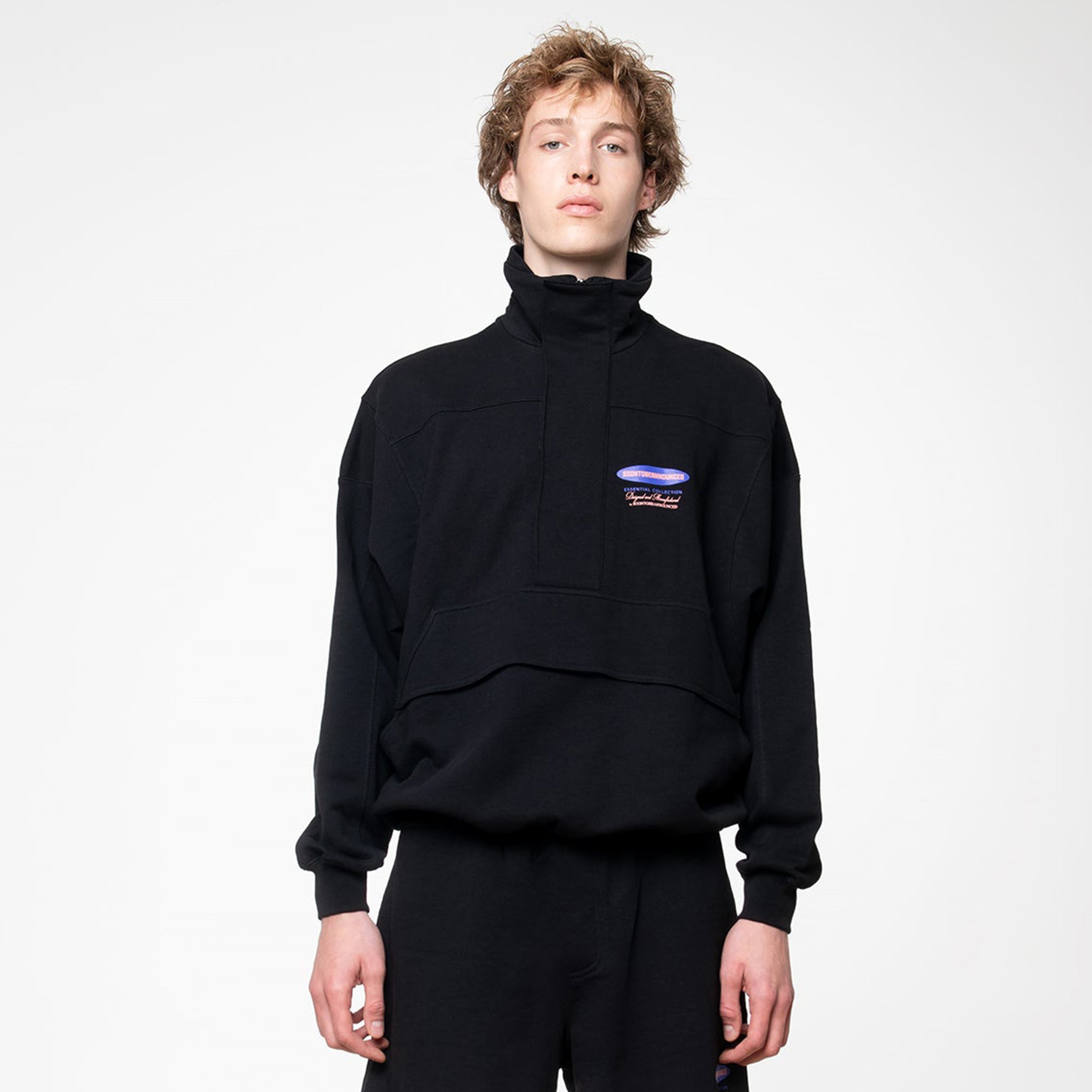 Soon To Be Announced Essentials Unisex Siyah Sweatshirt