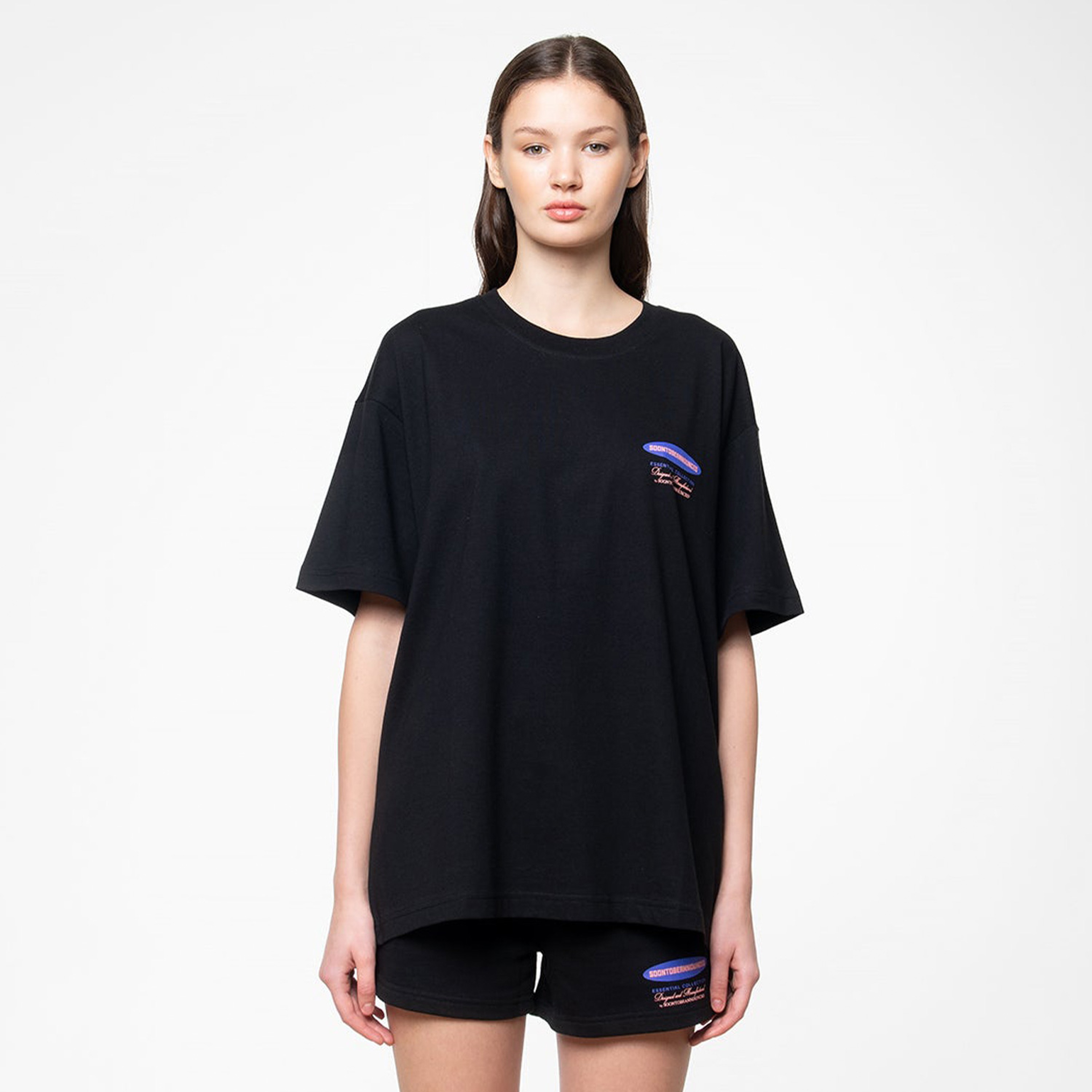 Soon To Be Announced Essentials Unisex Siyah T-Shirt