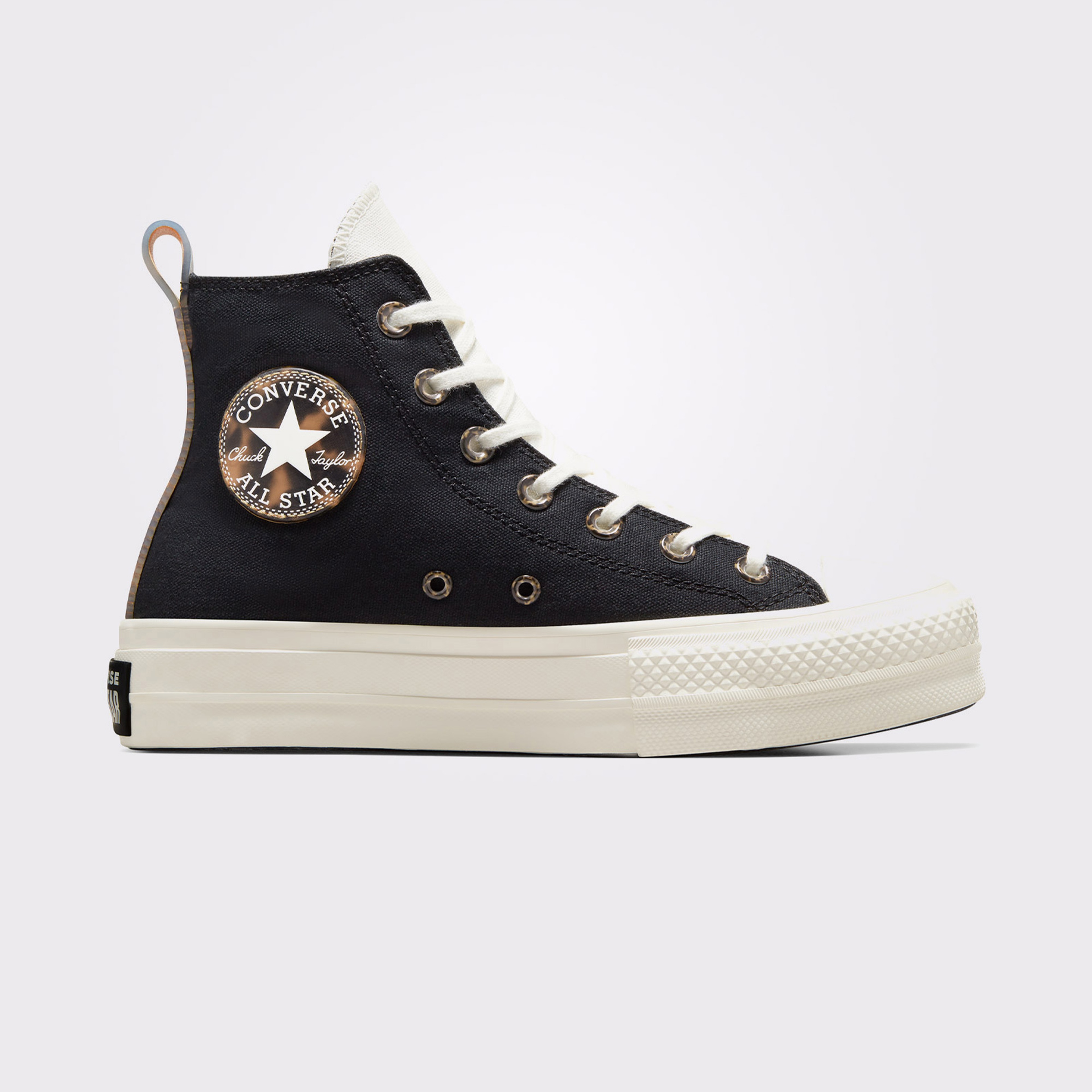 Converse Chuck Taylor All Star Lift Platform Tortoise Unisex Siyah/Krem Sneaker