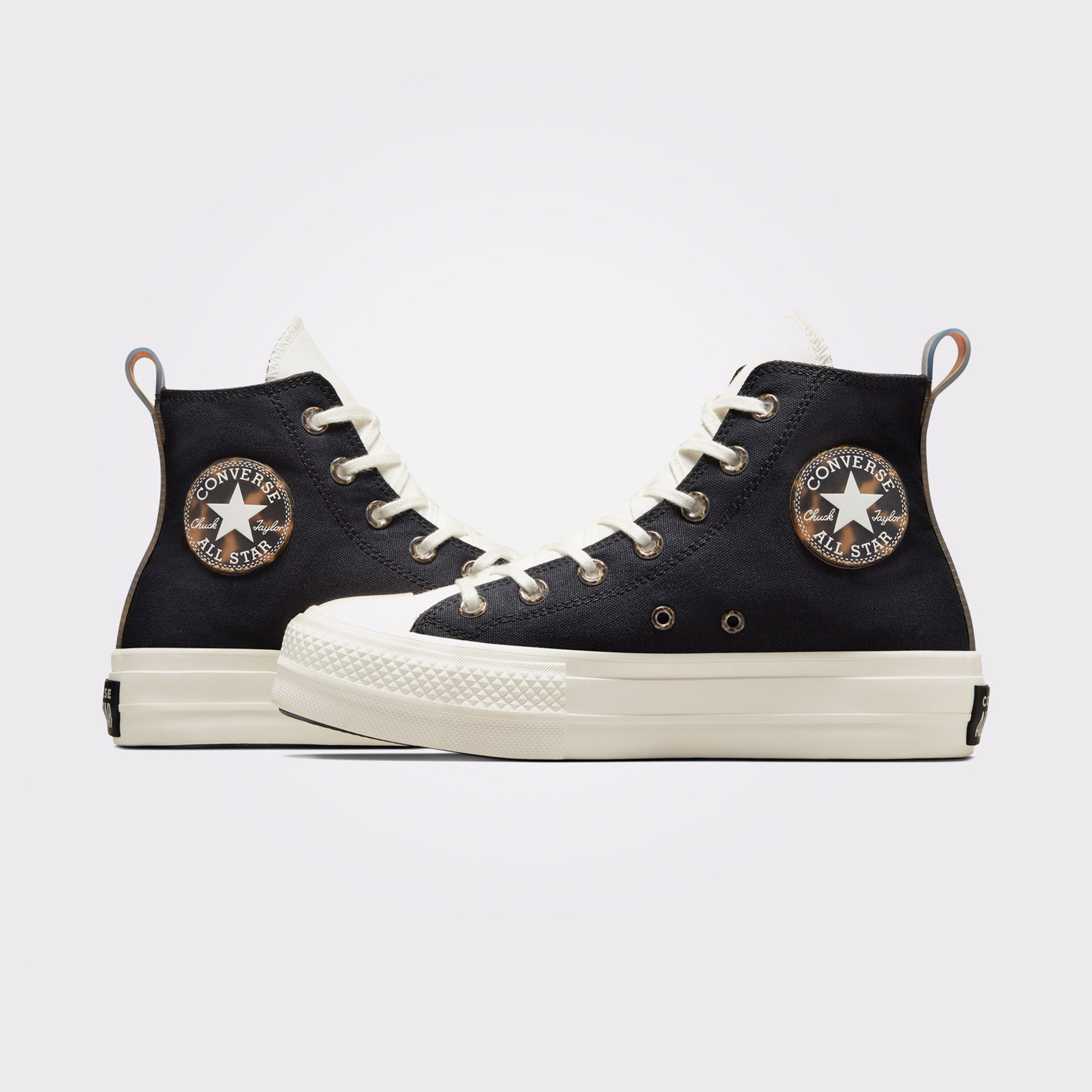 Converse Chuck Taylor All Star Lift Platform Tortoise Unisex Siyah/Krem Sneaker