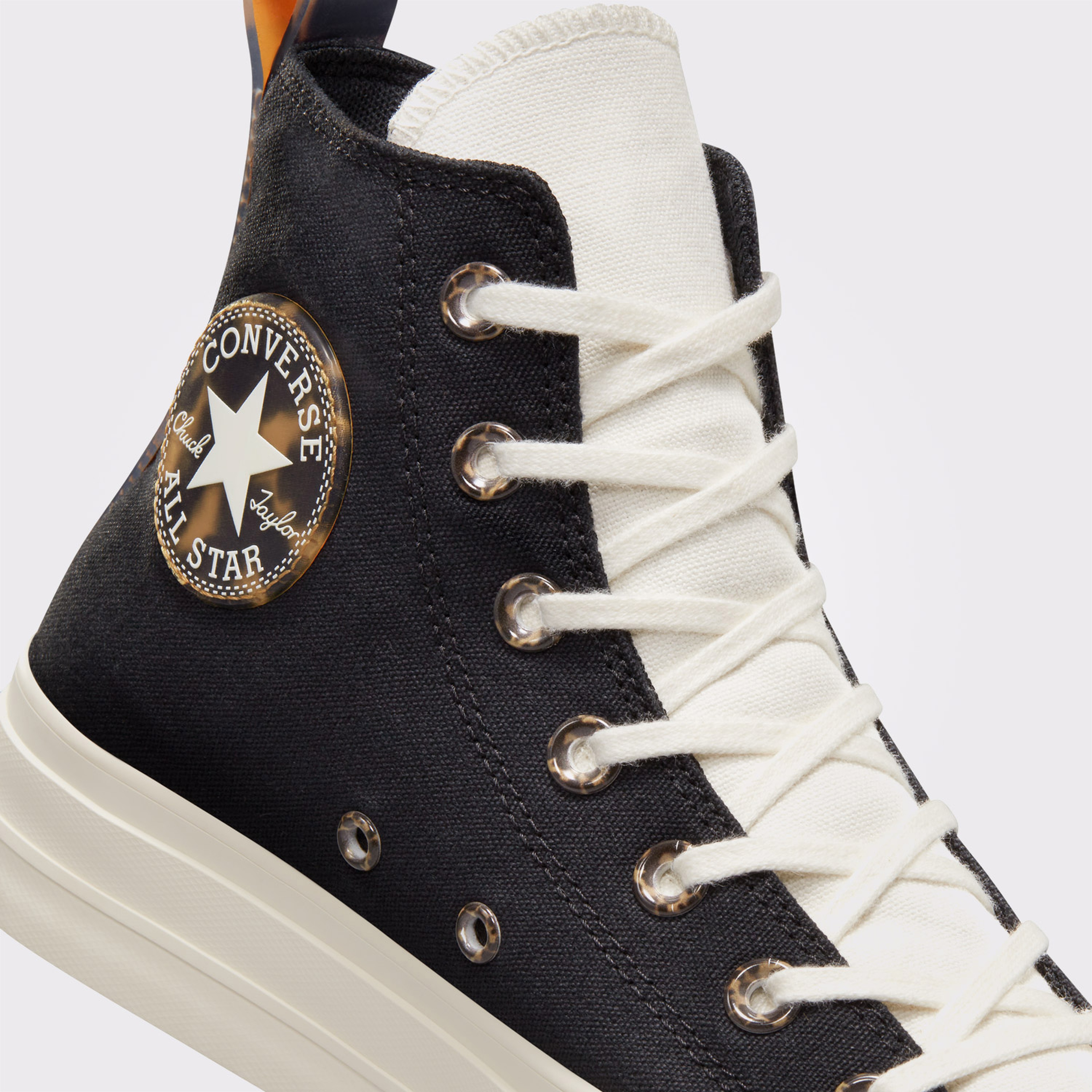 Converse Chuck Taylor All Star Lift Platform Tortoise Unisex Siyah/Krem Sneaker