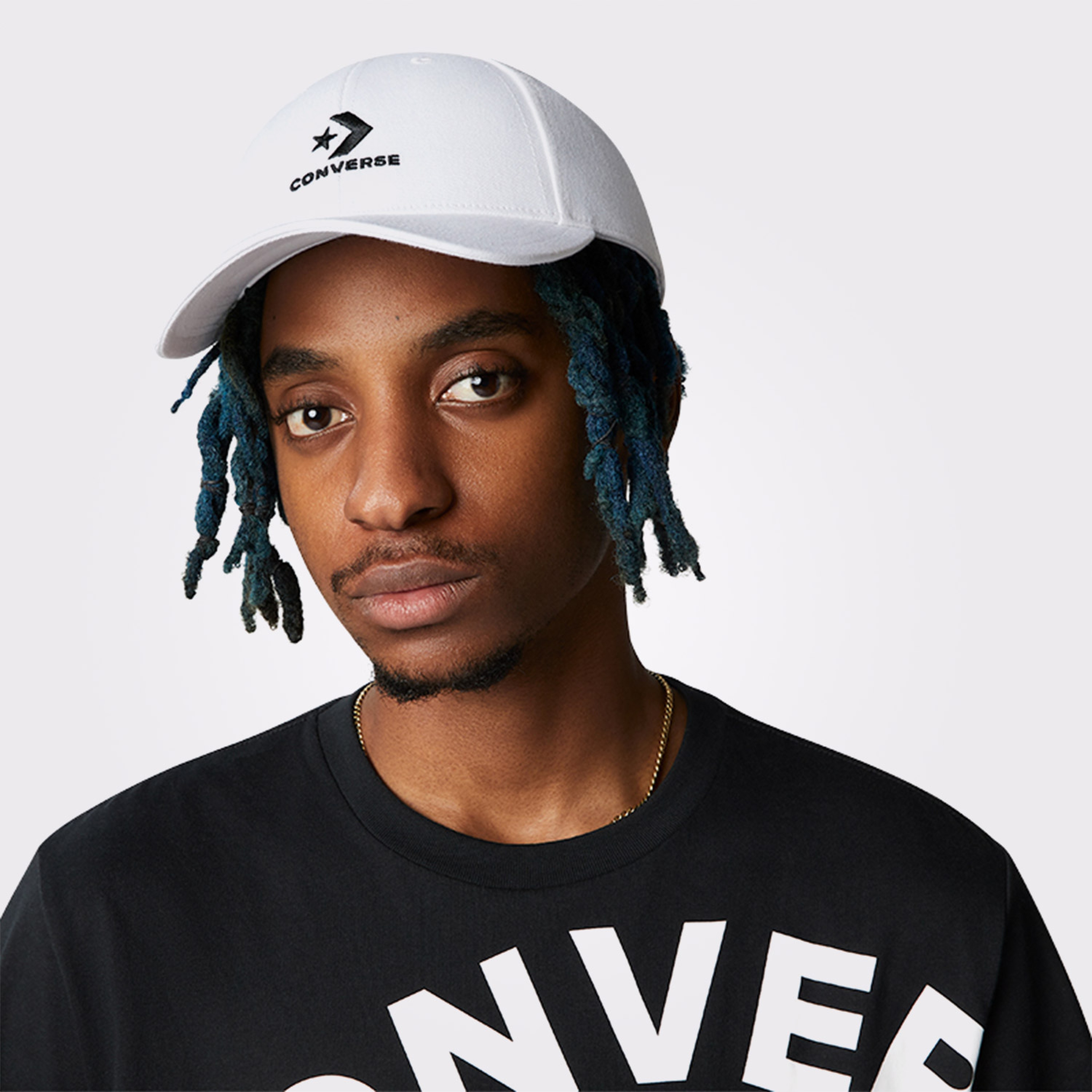 Converse Logo Lock-Up Baseball Unisex Beyaz Şapka