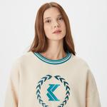 Karl Kani Signature Kadın Beyaz Sweatshirt