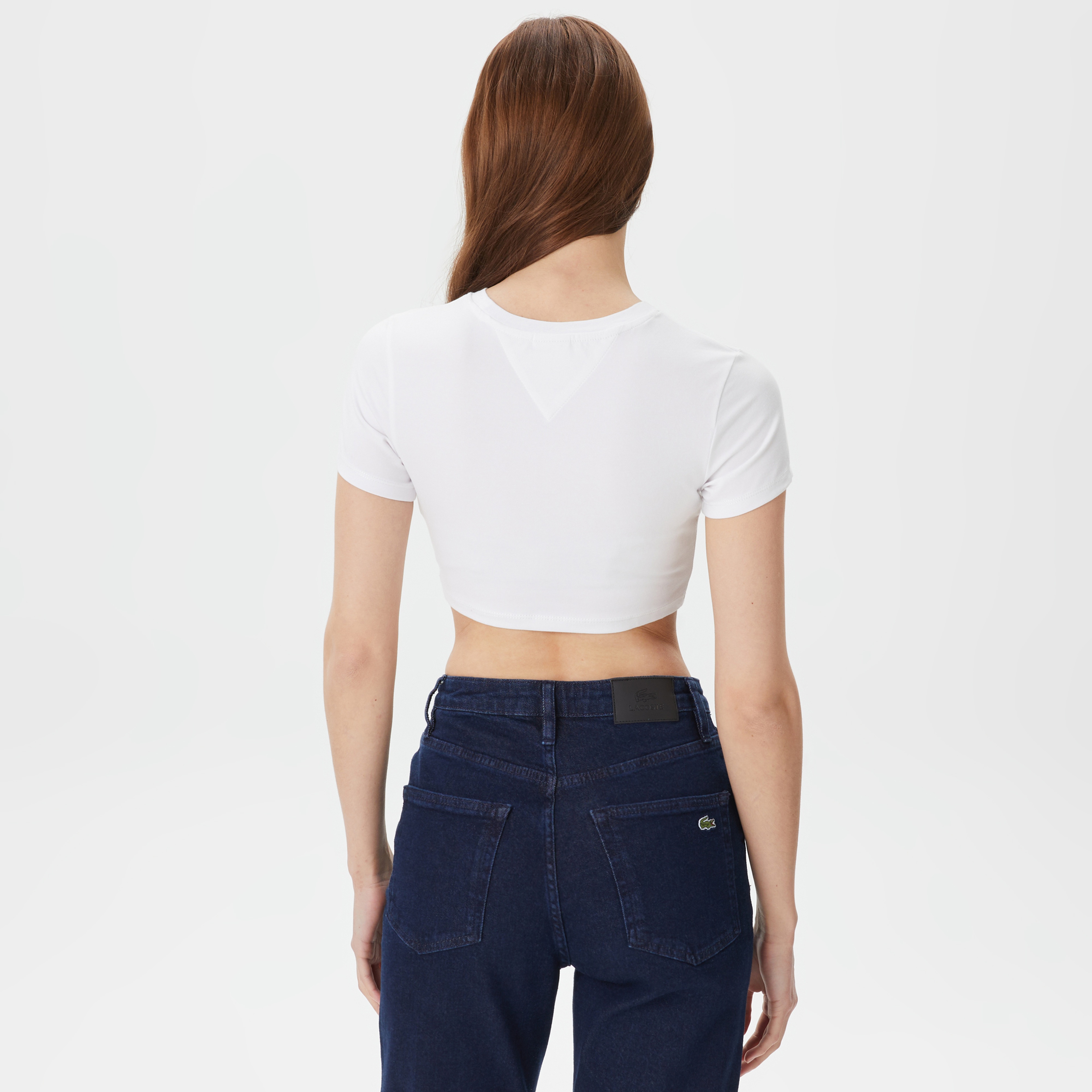 Tommy Hilfiger Ultra Crop Grunge Kadın Beyaz T-Shirt
