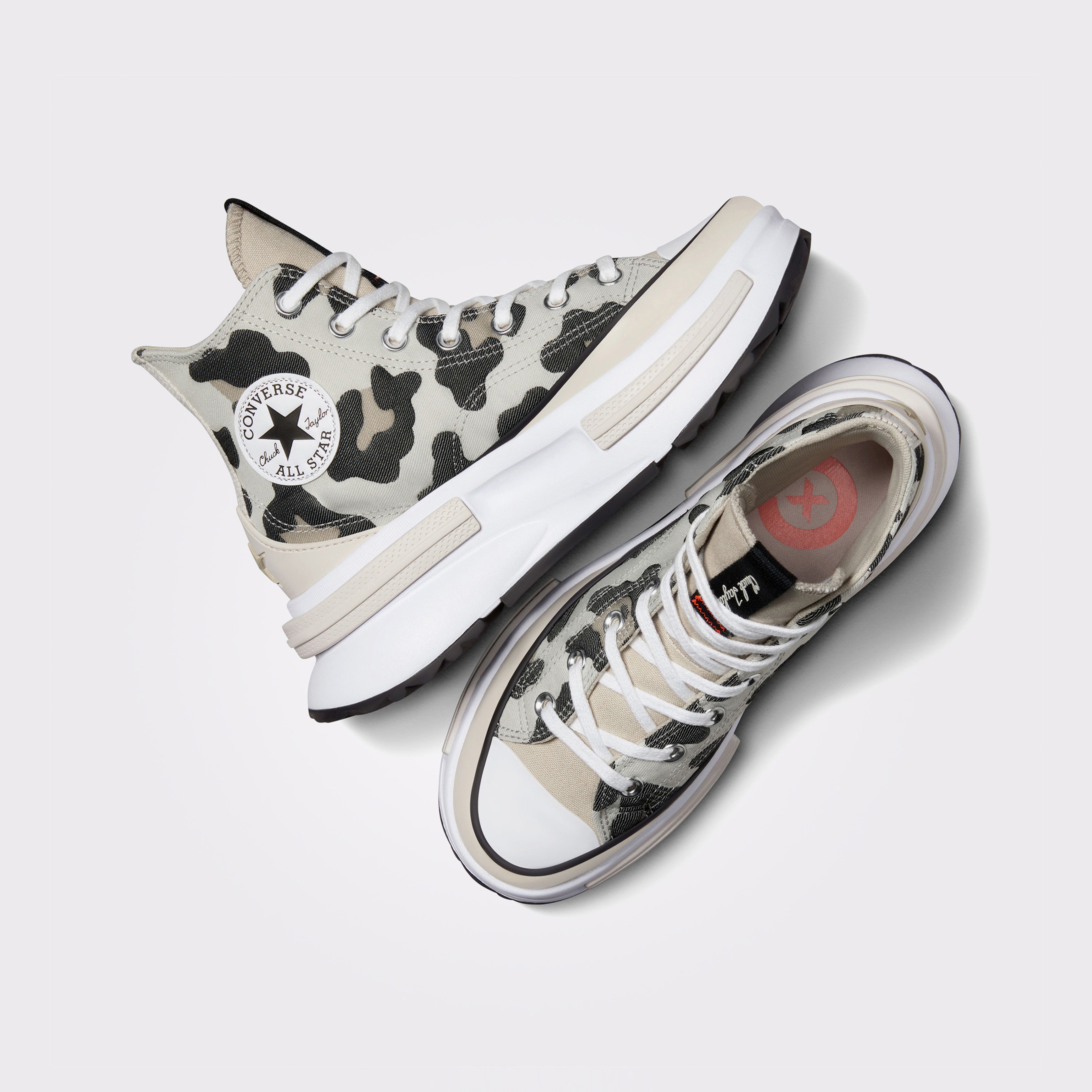 Converse Run Star Legacy Cx Platform Leopard Love Kadın Krem Sneaker