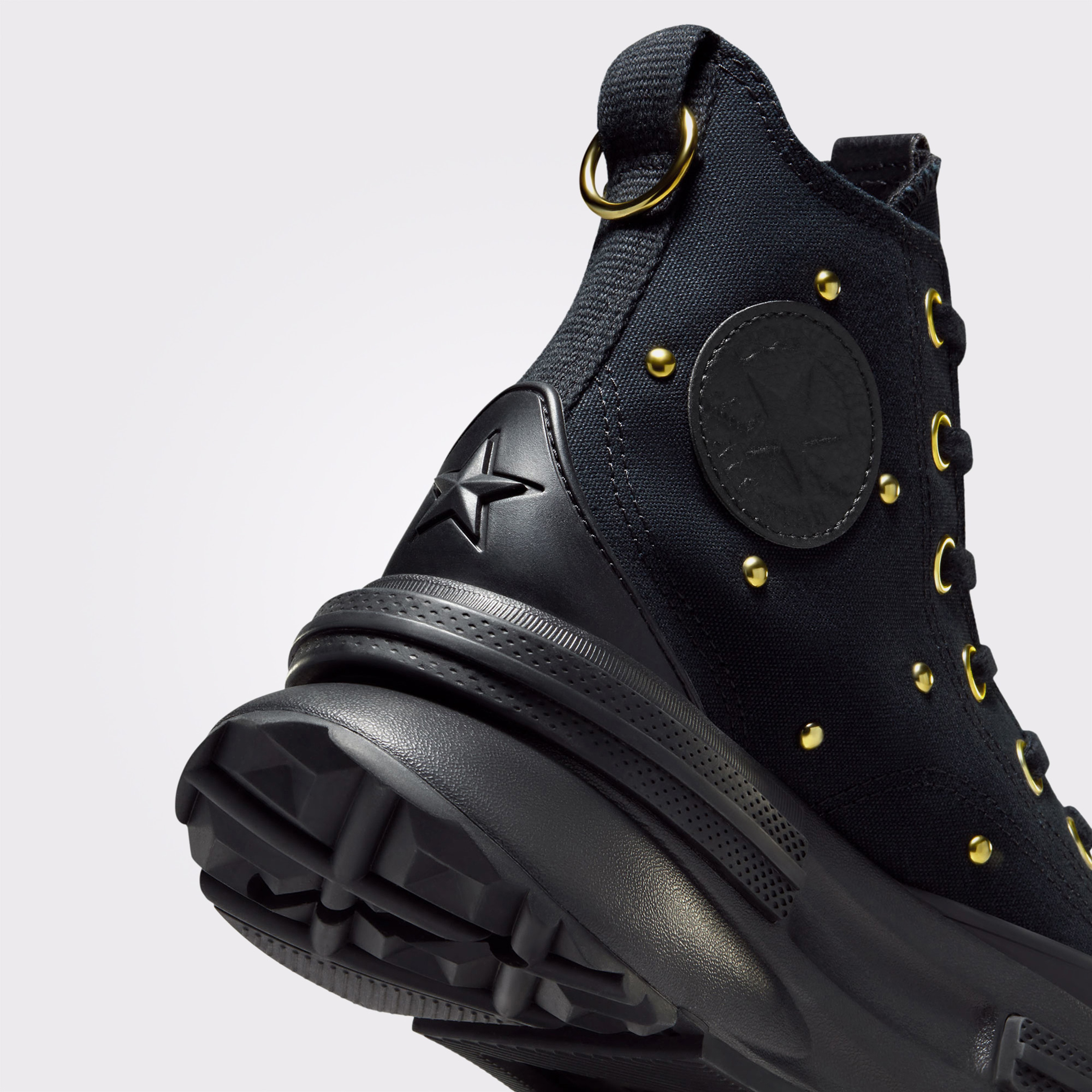 Converse Run Star Legacy Cx Platform Star Studded Kadın Siyah Sneaker