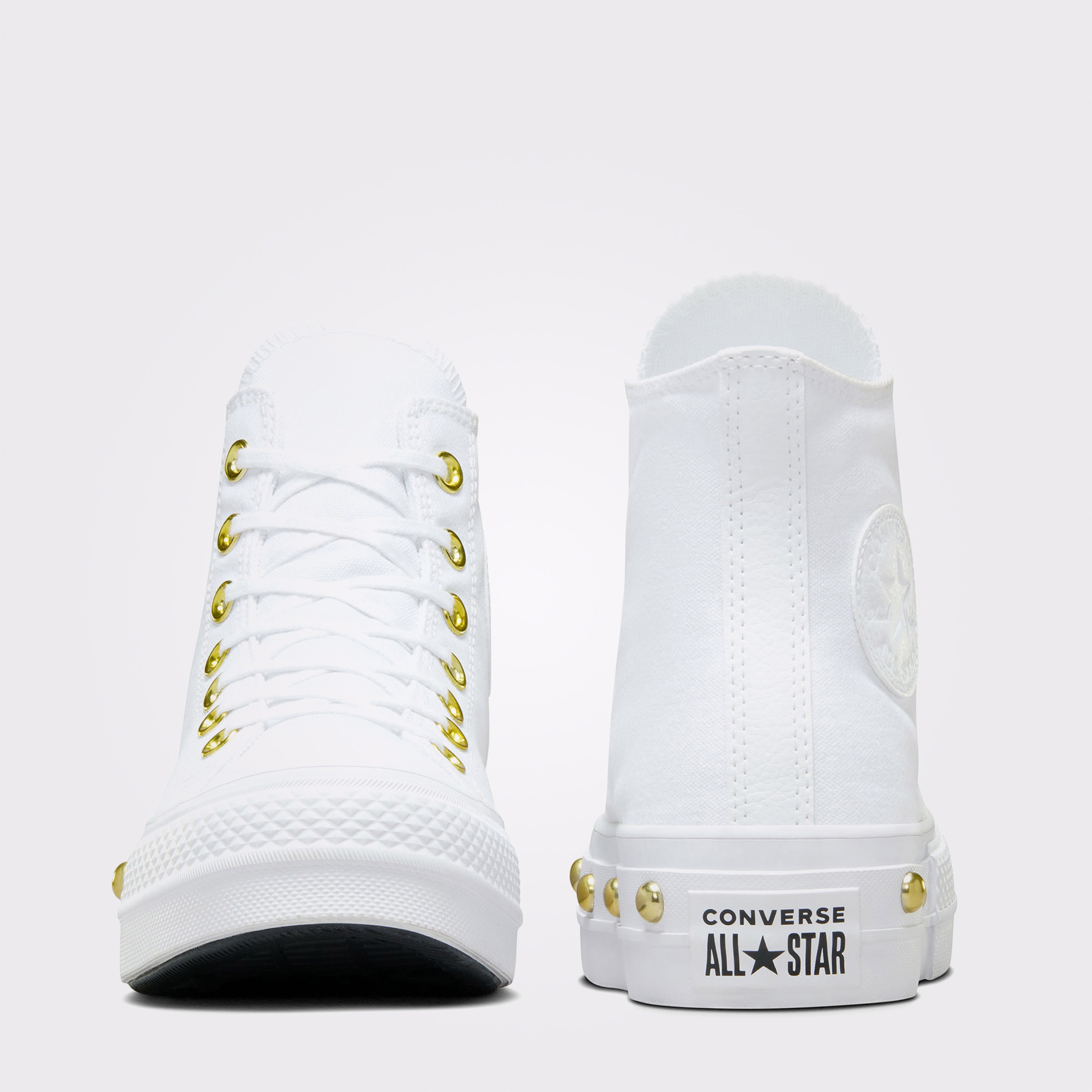 Converse Chuck Taylor All Star Lift Platform Star Studded Kadın Beyaz Sneaker