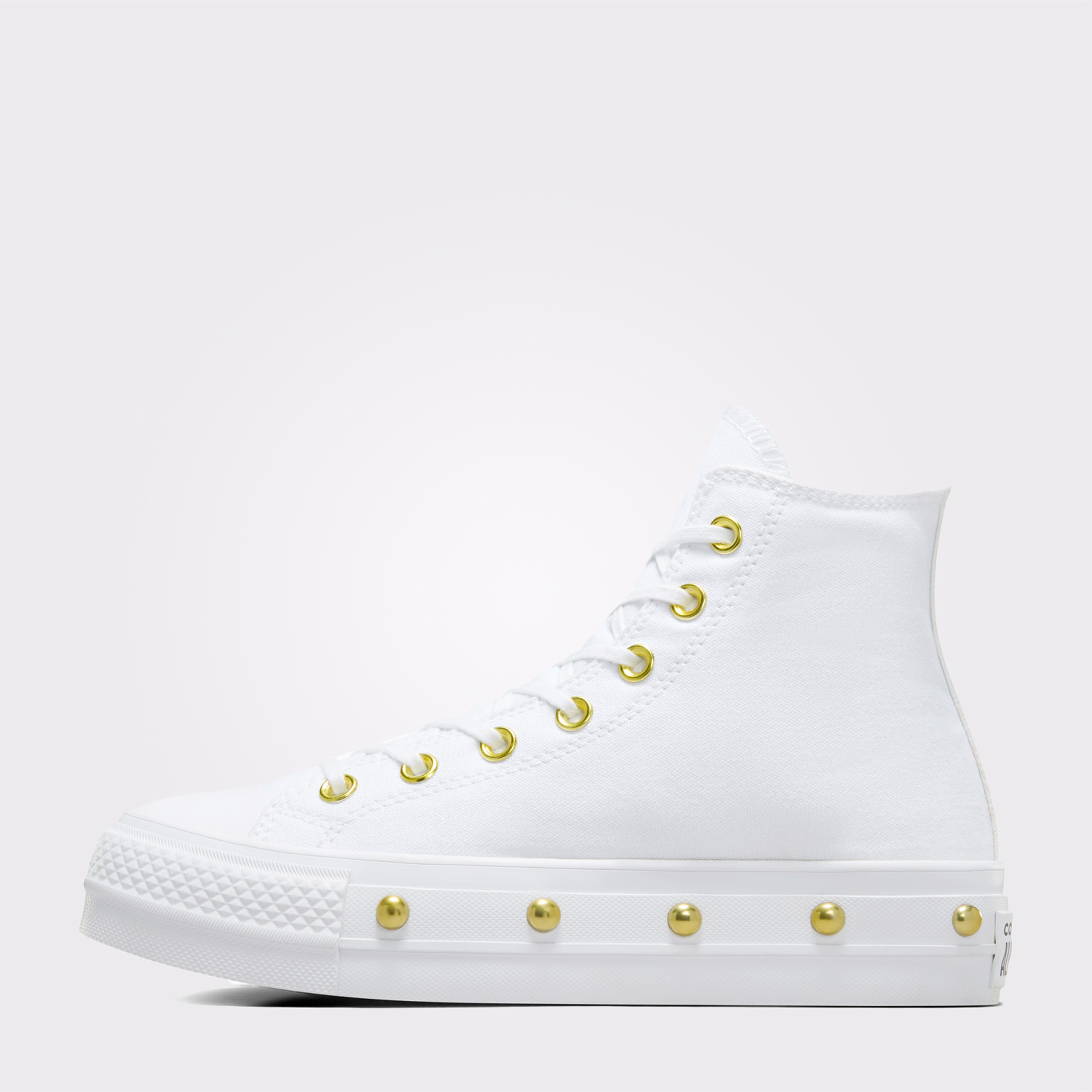 Converse Chuck Taylor All Star Lift Platform Star Studded Kadın Beyaz Sneaker