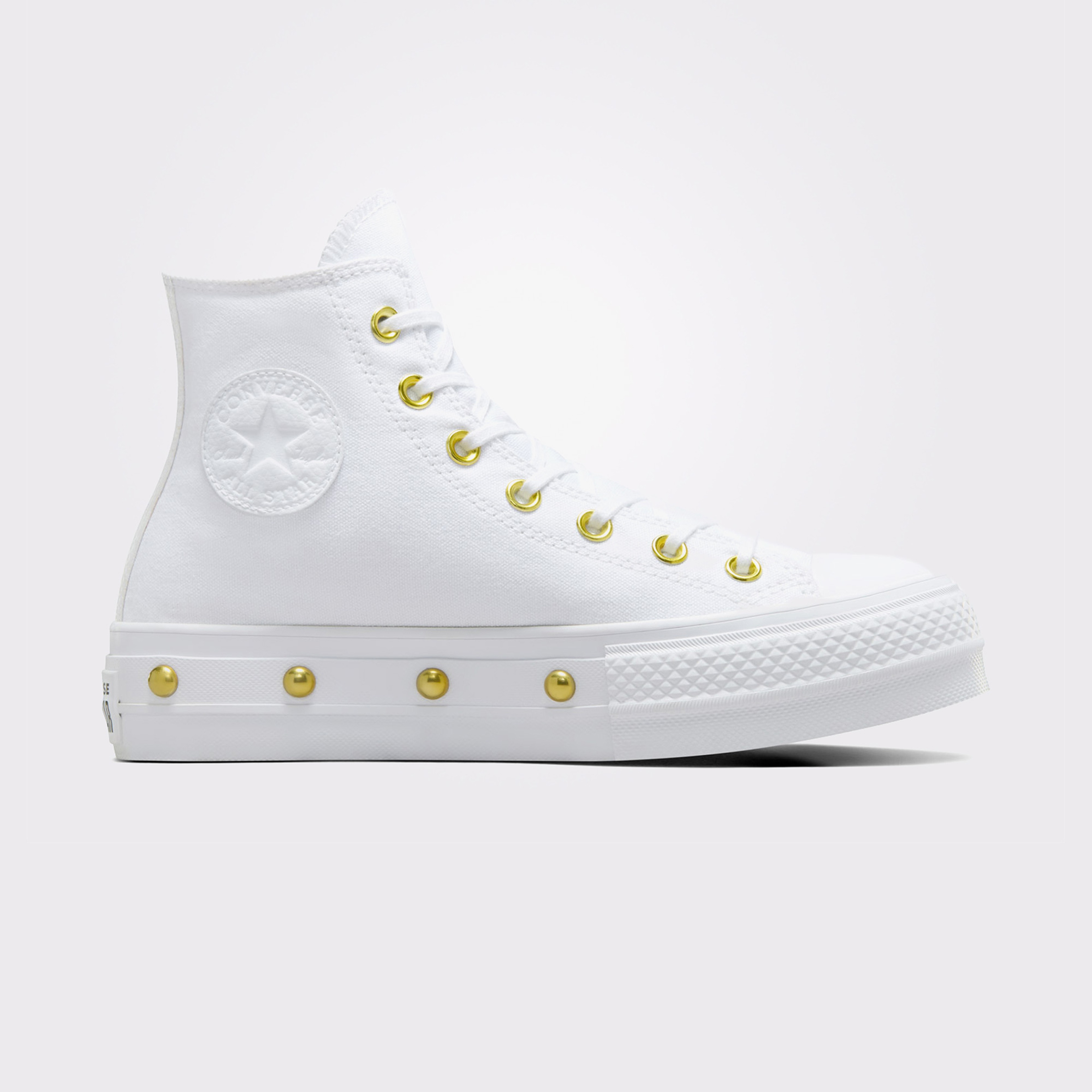Converse Chuck Taylor All Star Lift Platform Star Studded Kadın Beyaz Sneaker