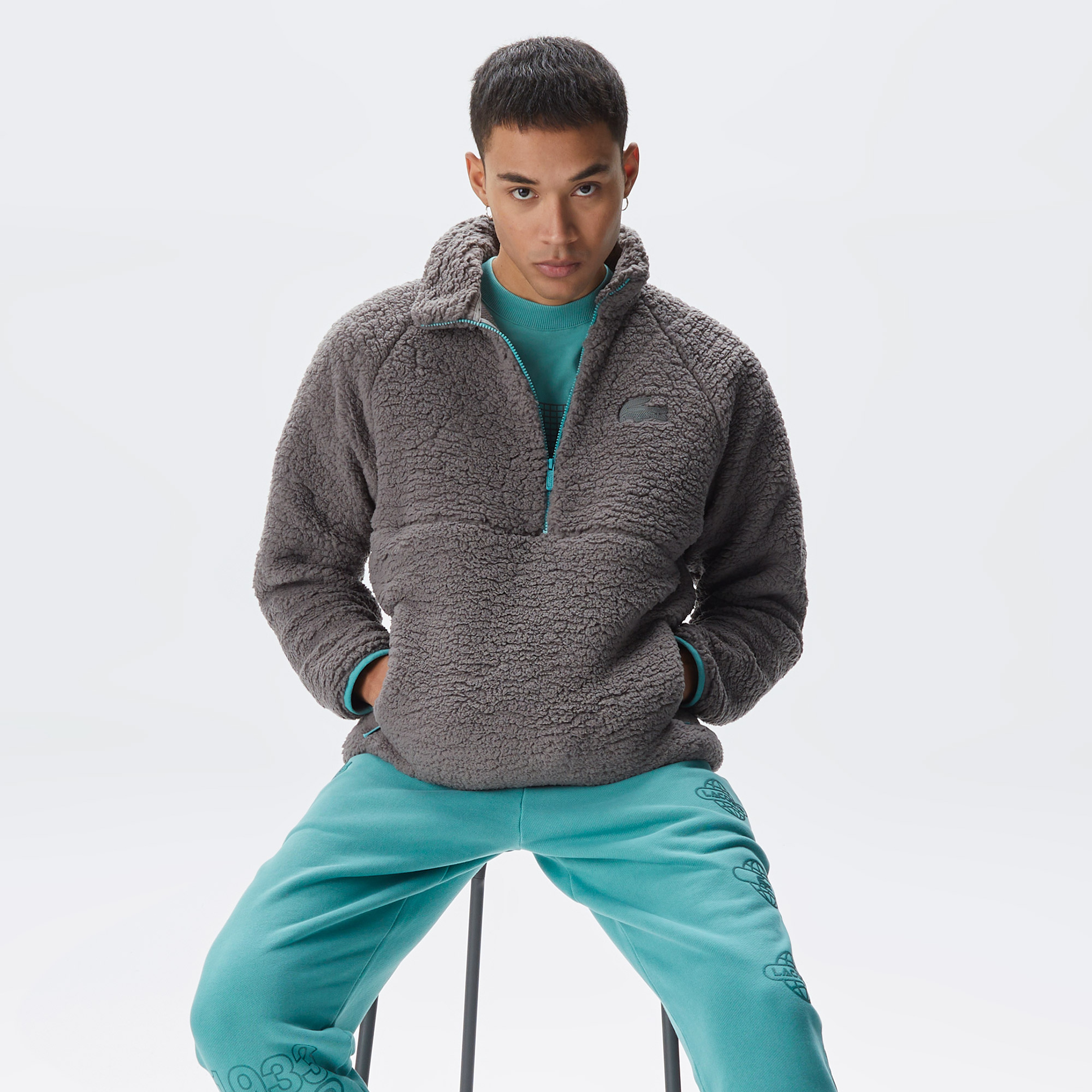 Lacoste X House of SuperStep Erkek Gri Mont