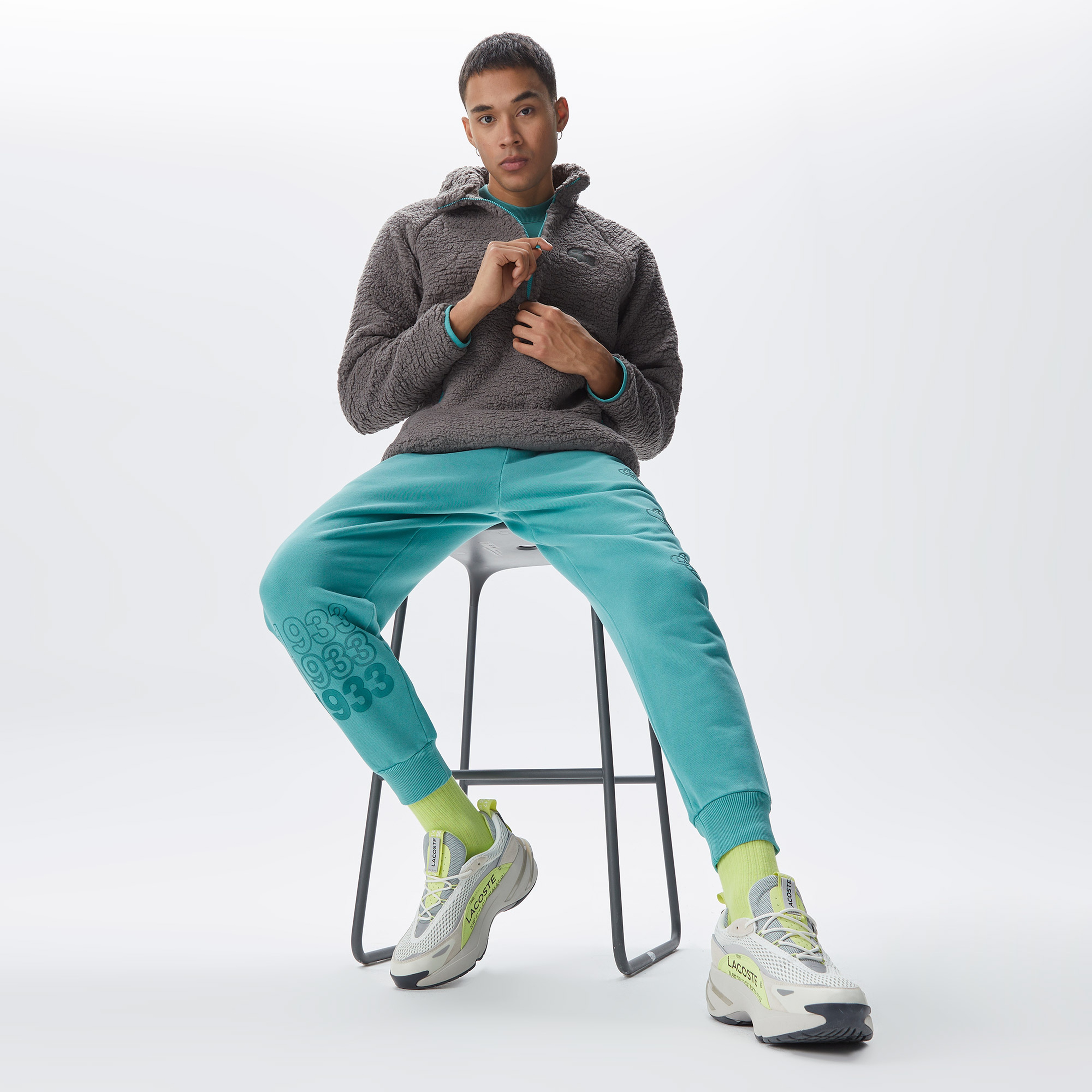 Lacoste X House of SuperStep Erkek Gri Mont