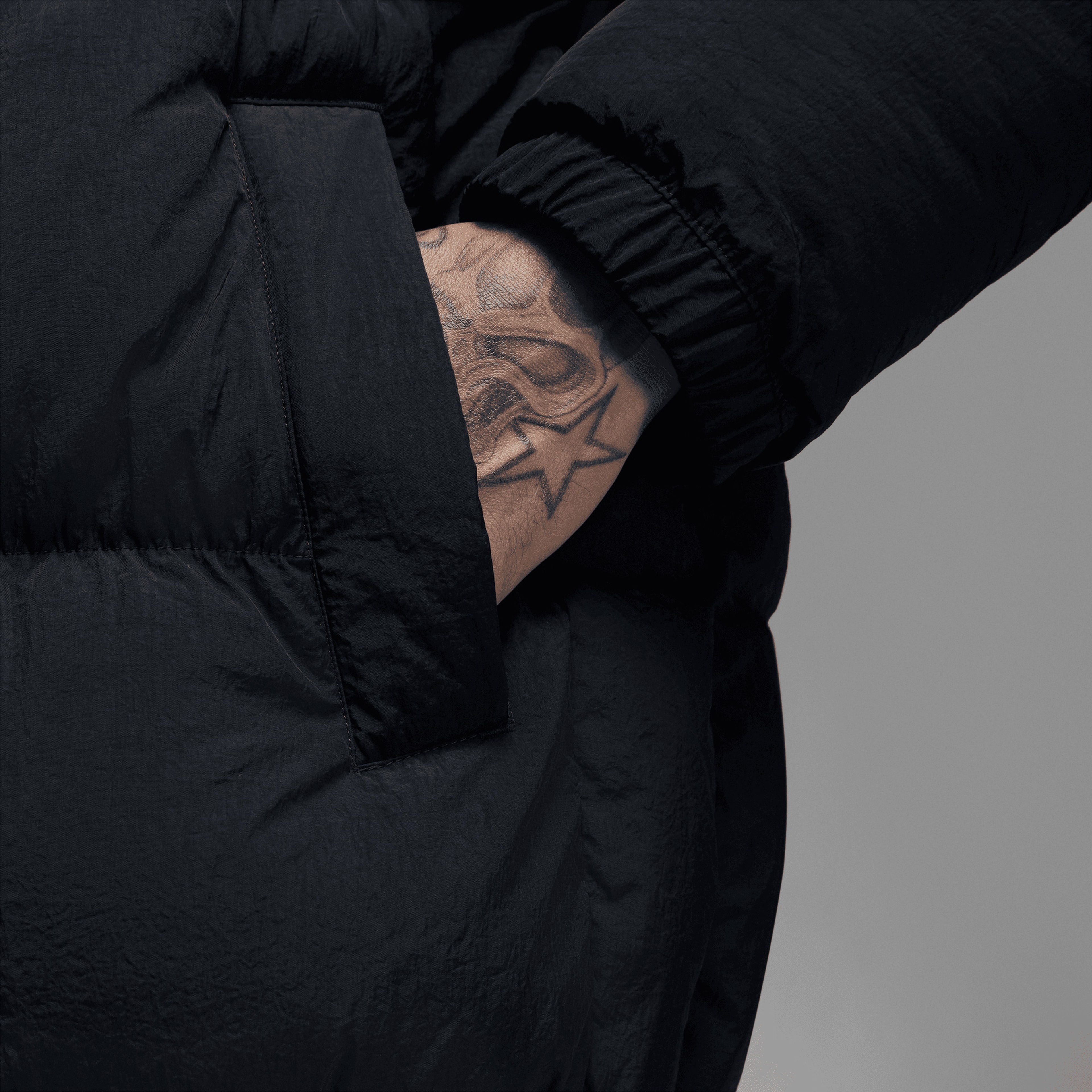 Jordan Essential Erkek Siyah Mont