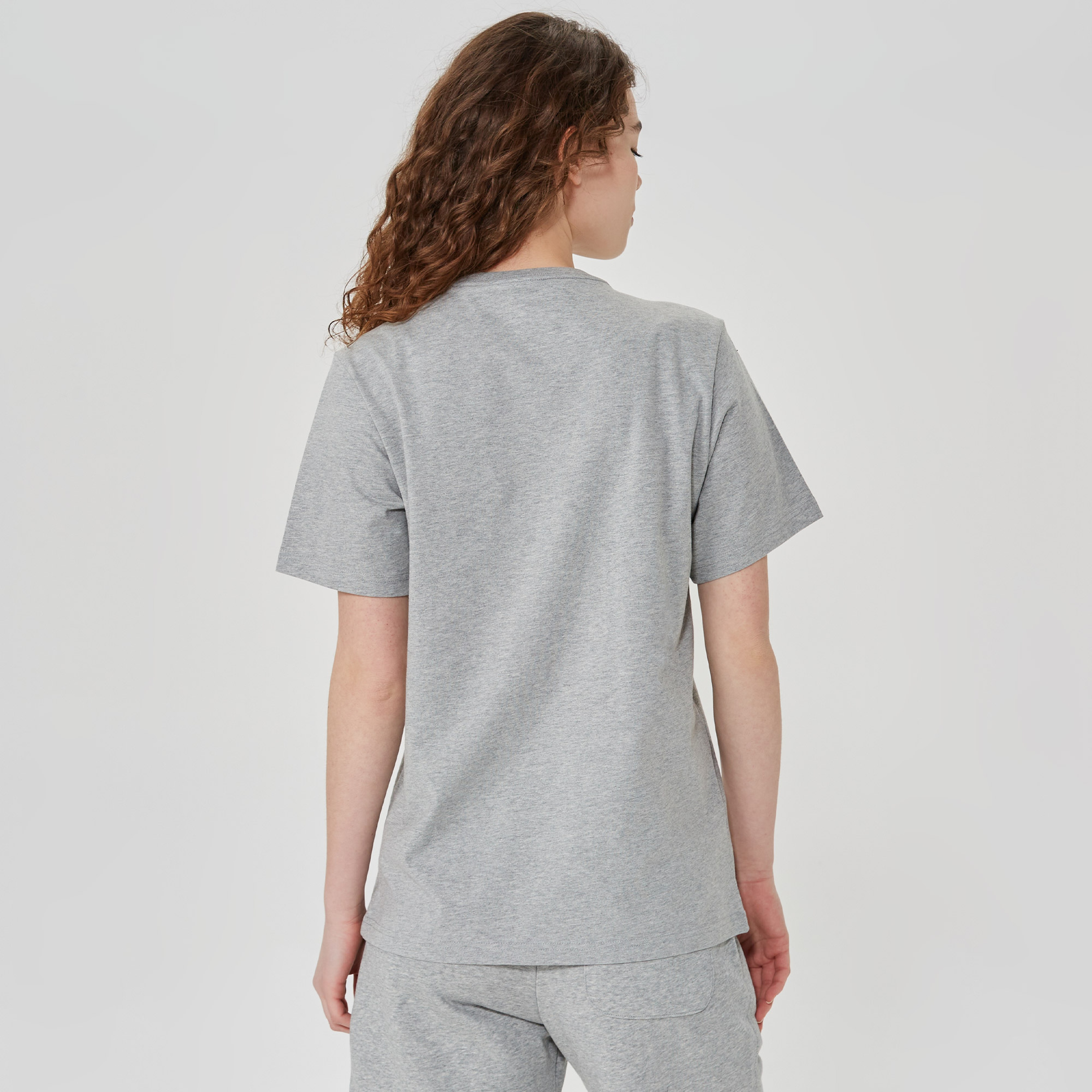Converse Classic Fit All Star Center Front  Unisex Gri T-Shirt