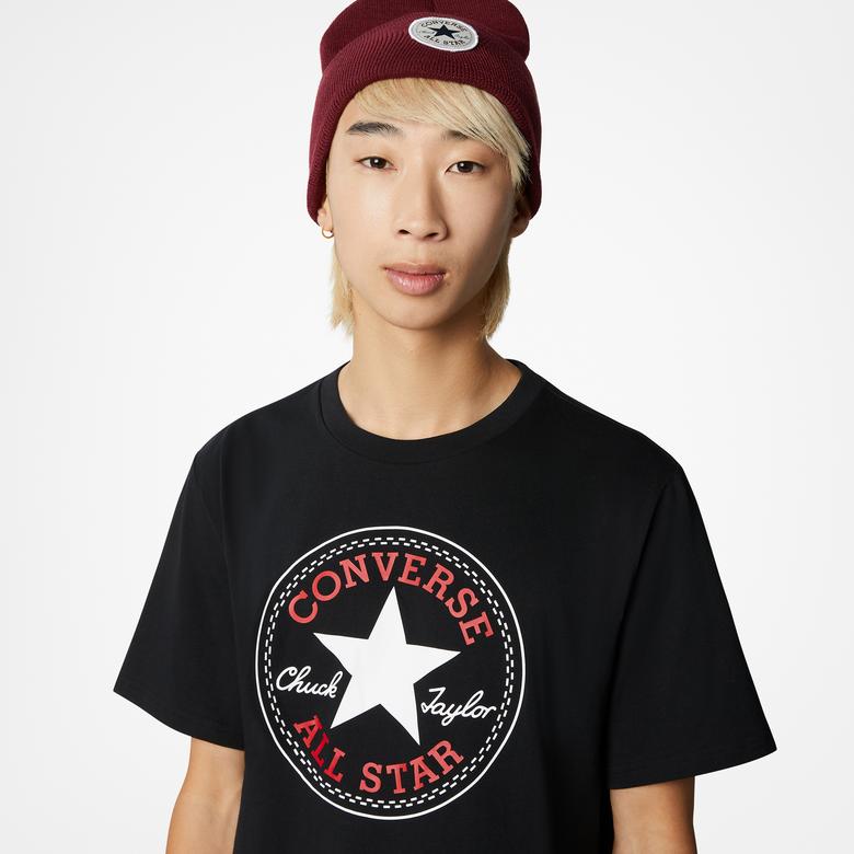Converse Go-To All Star Patch Logo  Unisex Siyah T-Shirt