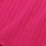 KADIN BİSİKLET YAKA ÇİZGİLİ PEMBE KAZAK