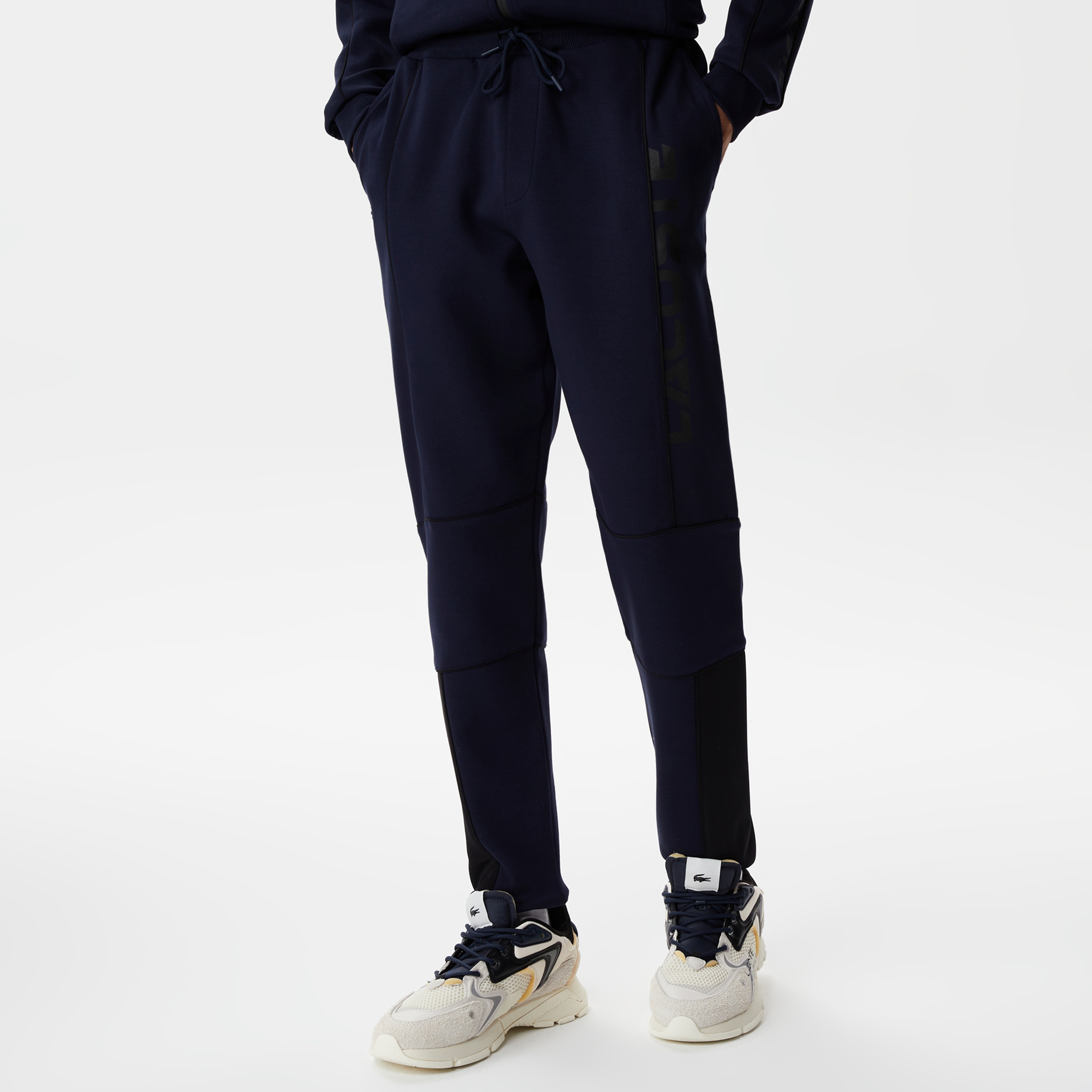 Erkek Slim Fit Baskılı Lacivert Eşofman Altı