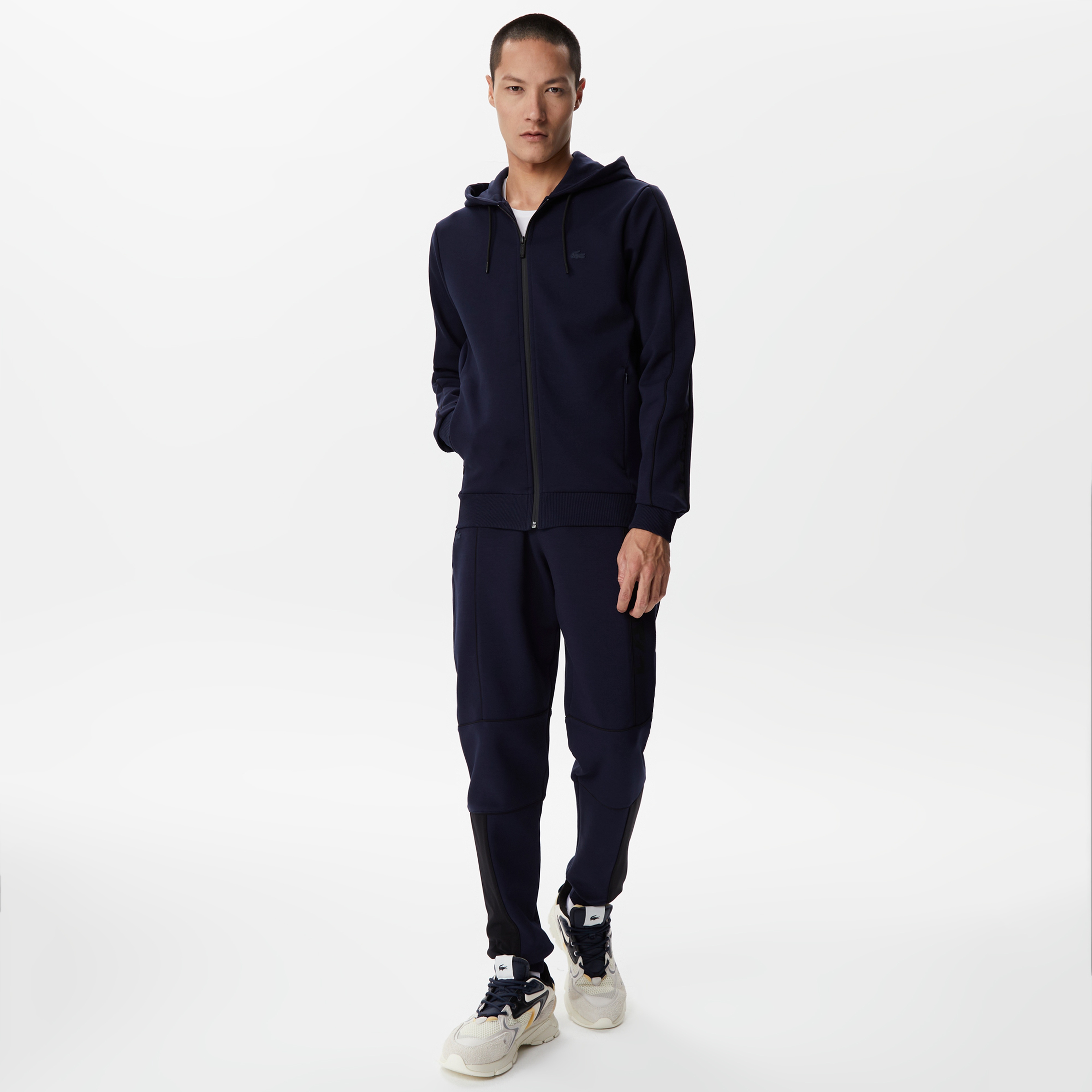 Erkek Slim Fit Baskılı Lacivert Eşofman Altı