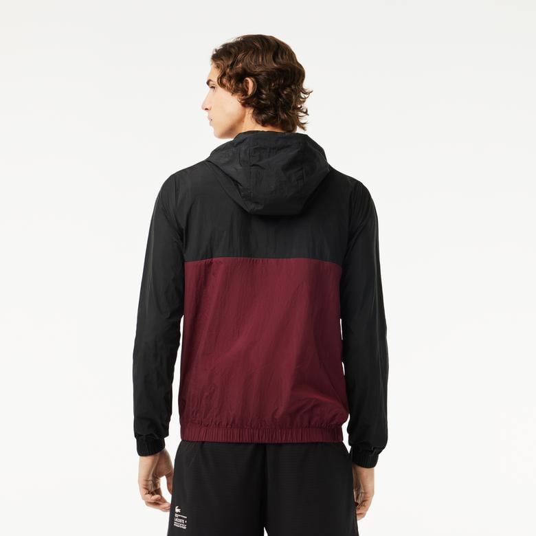 Active Erkek Kapüşonlu Renk Bloklu Renkli Mont