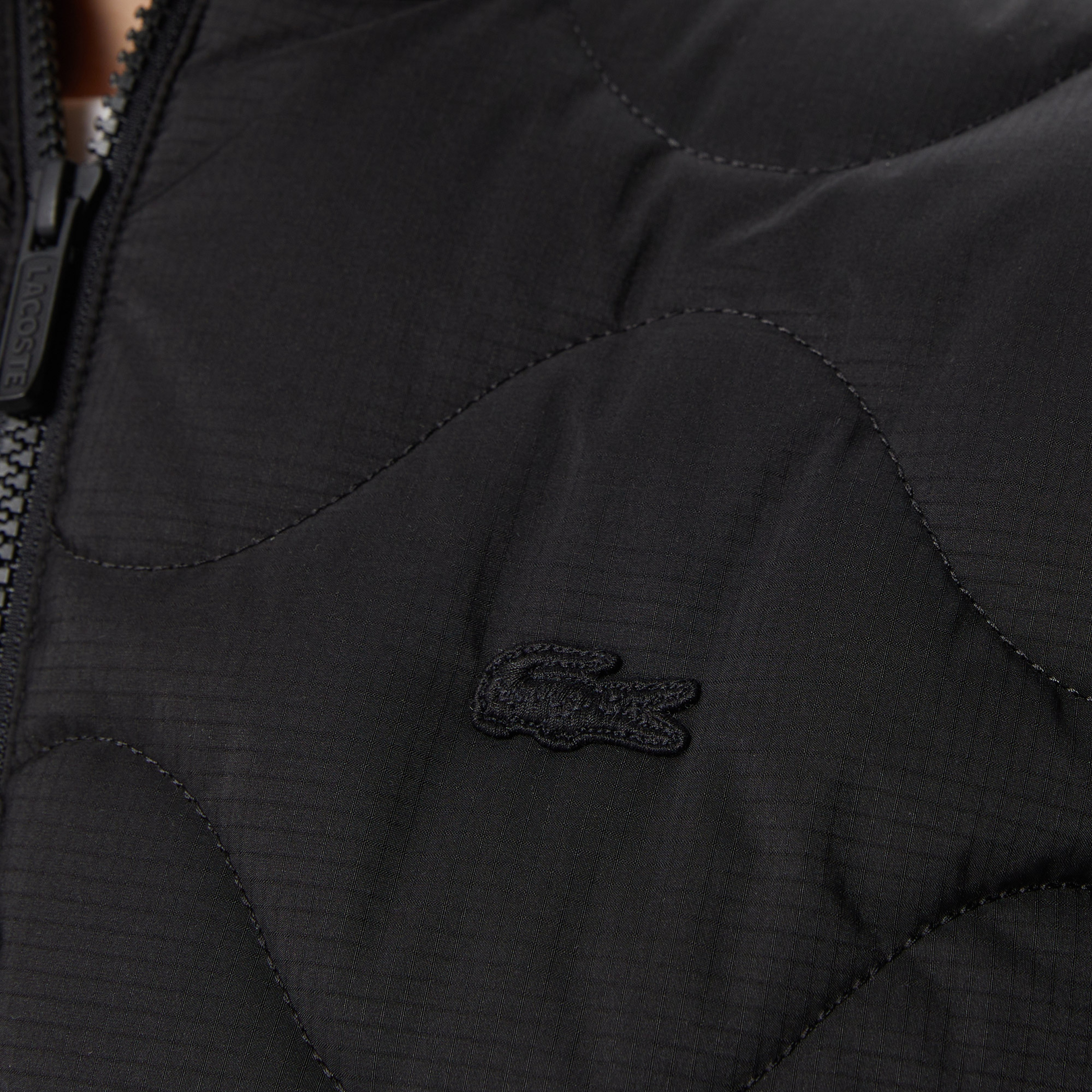 Kadın Kapüşonlu Kapitone Siyah Yelek