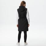 Kadın Kapüşonlu Kapitone Siyah Yelek