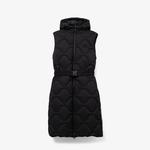 Kadın Kapüşonlu Kapitone Siyah Yelek