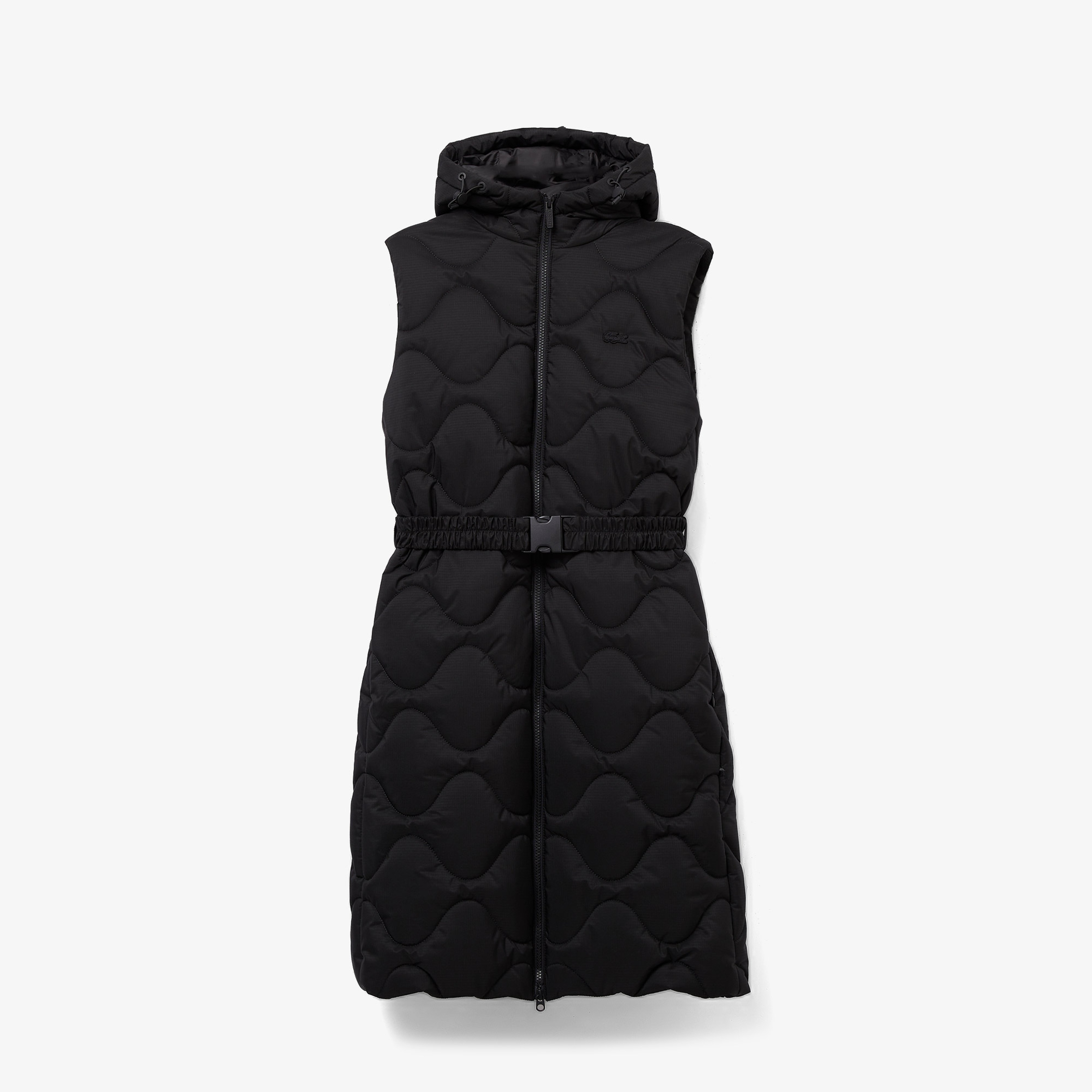 Kadın Kapüşonlu Kapitone Siyah Yelek