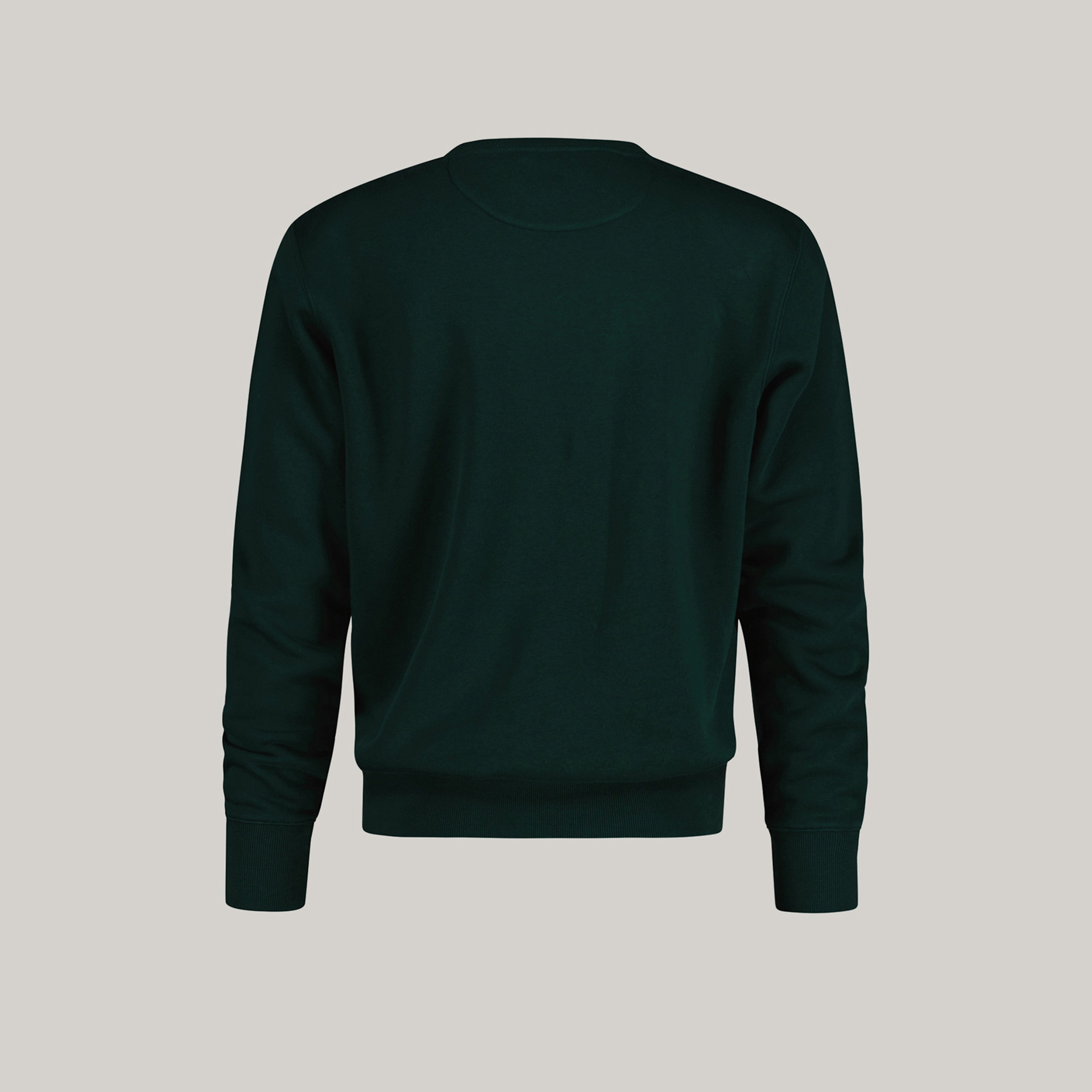GANT Erkek Yeşil Regular Fit Bisiklet Yaka Logolu Sweatshirt