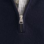 GANT Erkek Lacivert Regular Fit Yarım Fermuarlı Kazak