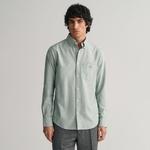 GANT Erkek Yeşil Regular Fit Düğmeli Yaka Oxford Gömlek