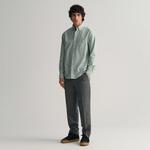 GANT Erkek Yeşil Regular Fit Düğmeli Yaka Oxford Gömlek
