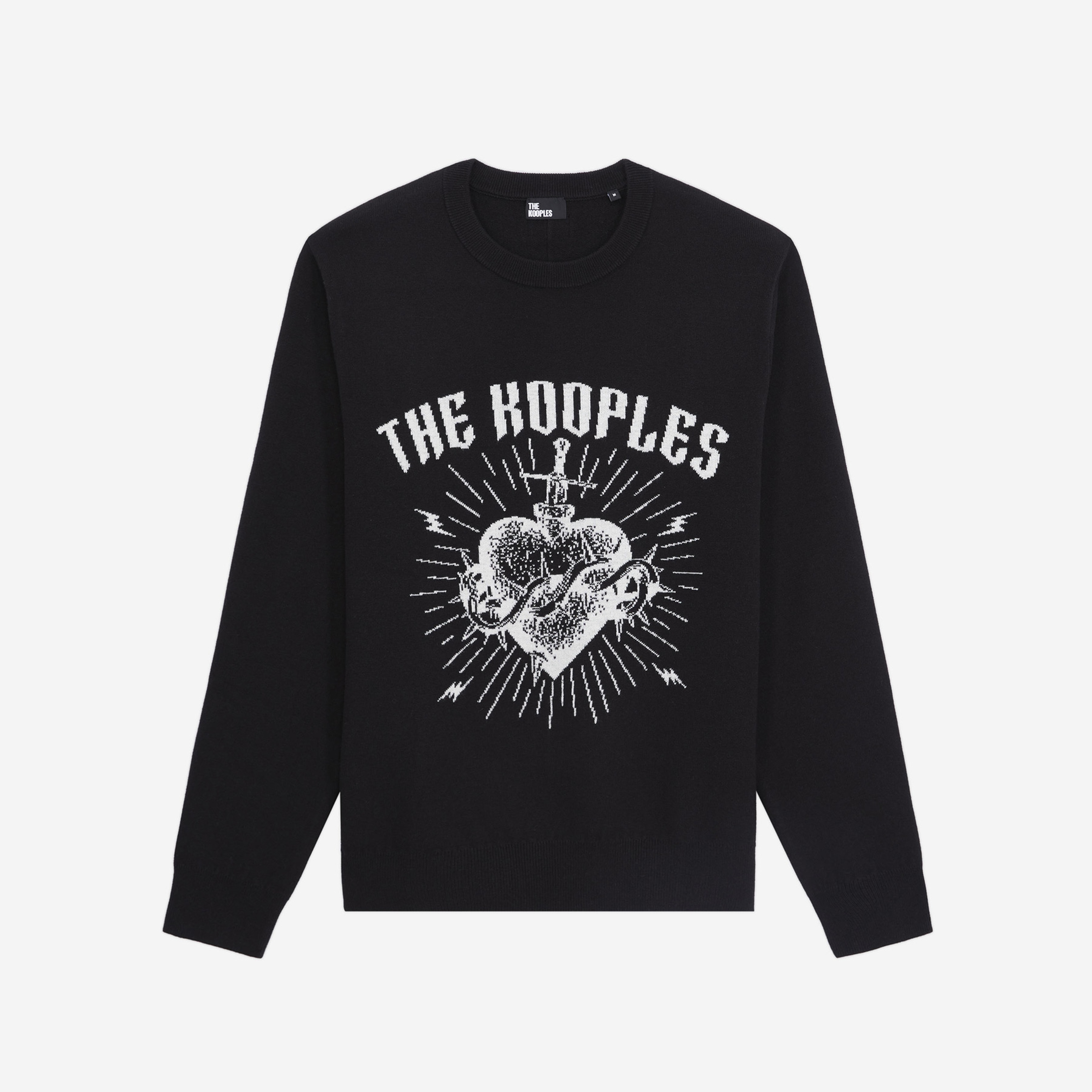 ERKEK COMFORT FIT BİSİKLET YAKA SİYAH KAZAK