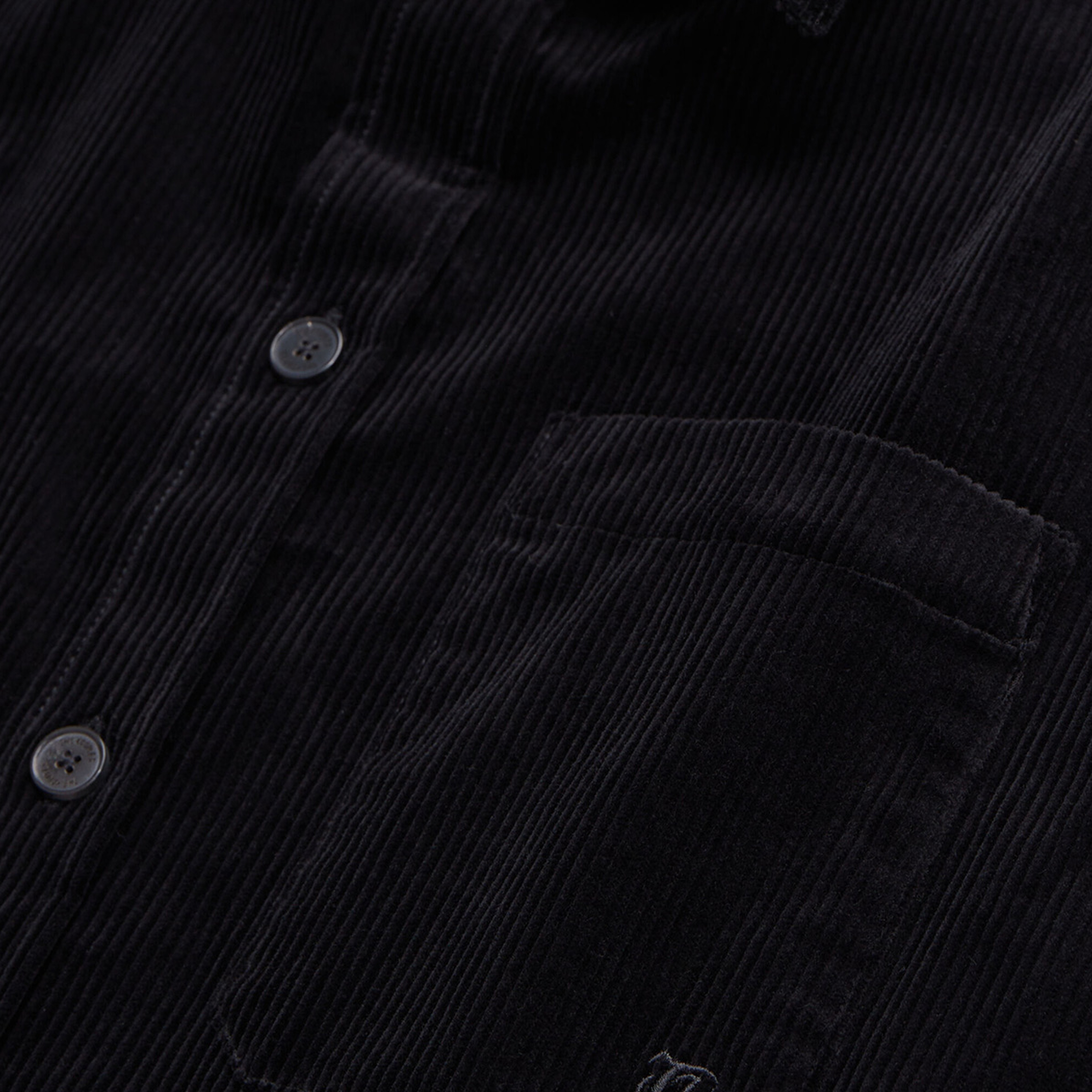 ERKEK STRAIGHT FIT BASKILI SİYAH GÖMLEK