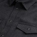 ERKEK LOGO BASKILI GRİ GÖMLEK