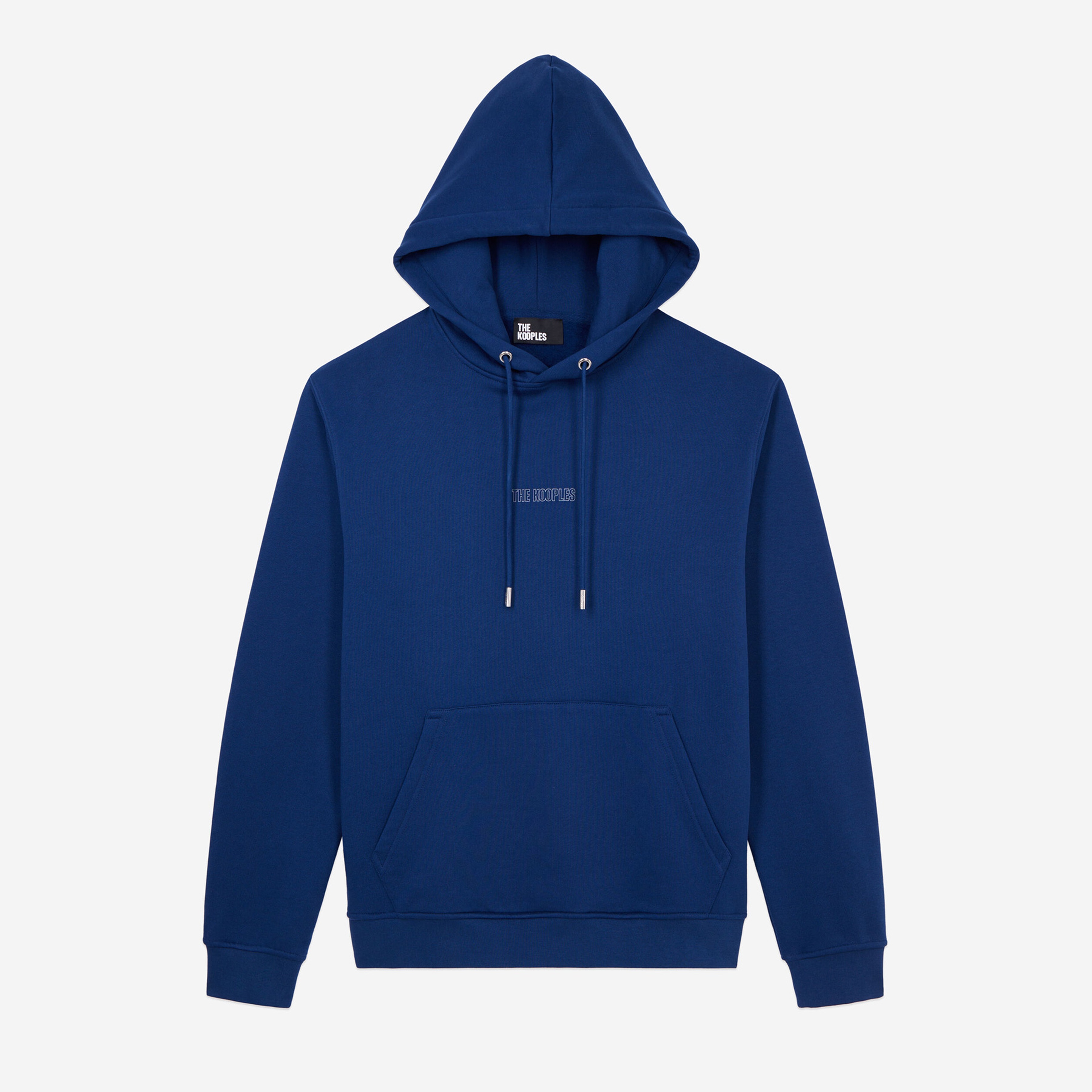 ERKEK KAPÜŞONLU BASKILI MAVİ SWEATSHIRT