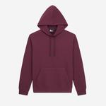 ERKEK KAPÜŞONLU BASKILI BORDO SWEATSHIRT