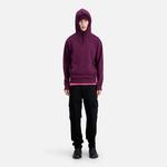 ERKEK KAPÜŞONLU BASKILI BORDO SWEATSHIRT
