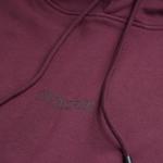 ERKEK KAPÜŞONLU BASKILI BORDO SWEATSHIRT