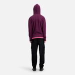 ERKEK KAPÜŞONLU BASKILI BORDO SWEATSHIRT