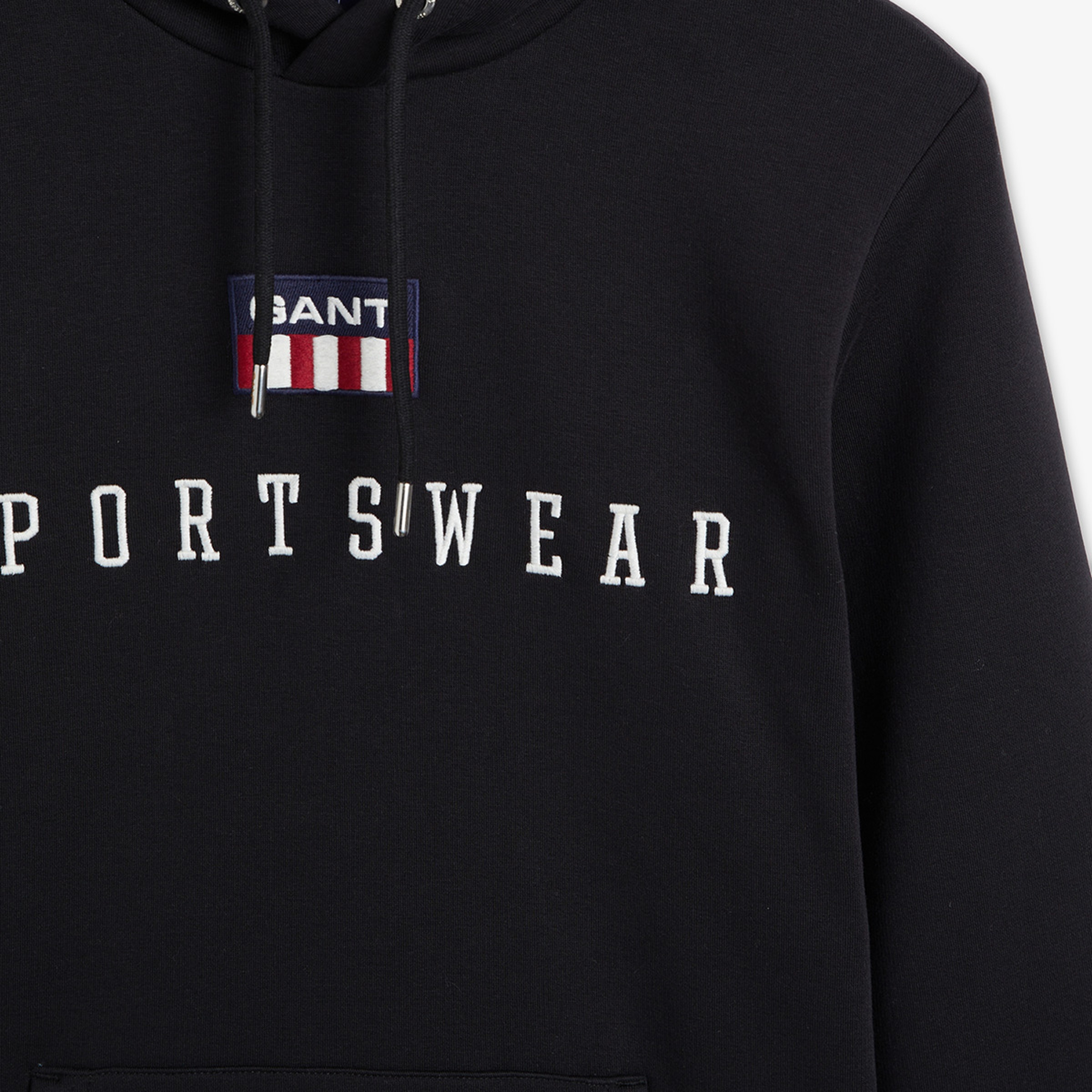 Gant Erkek Siyah Regular Fit Kapüşonlu Sweatshirt