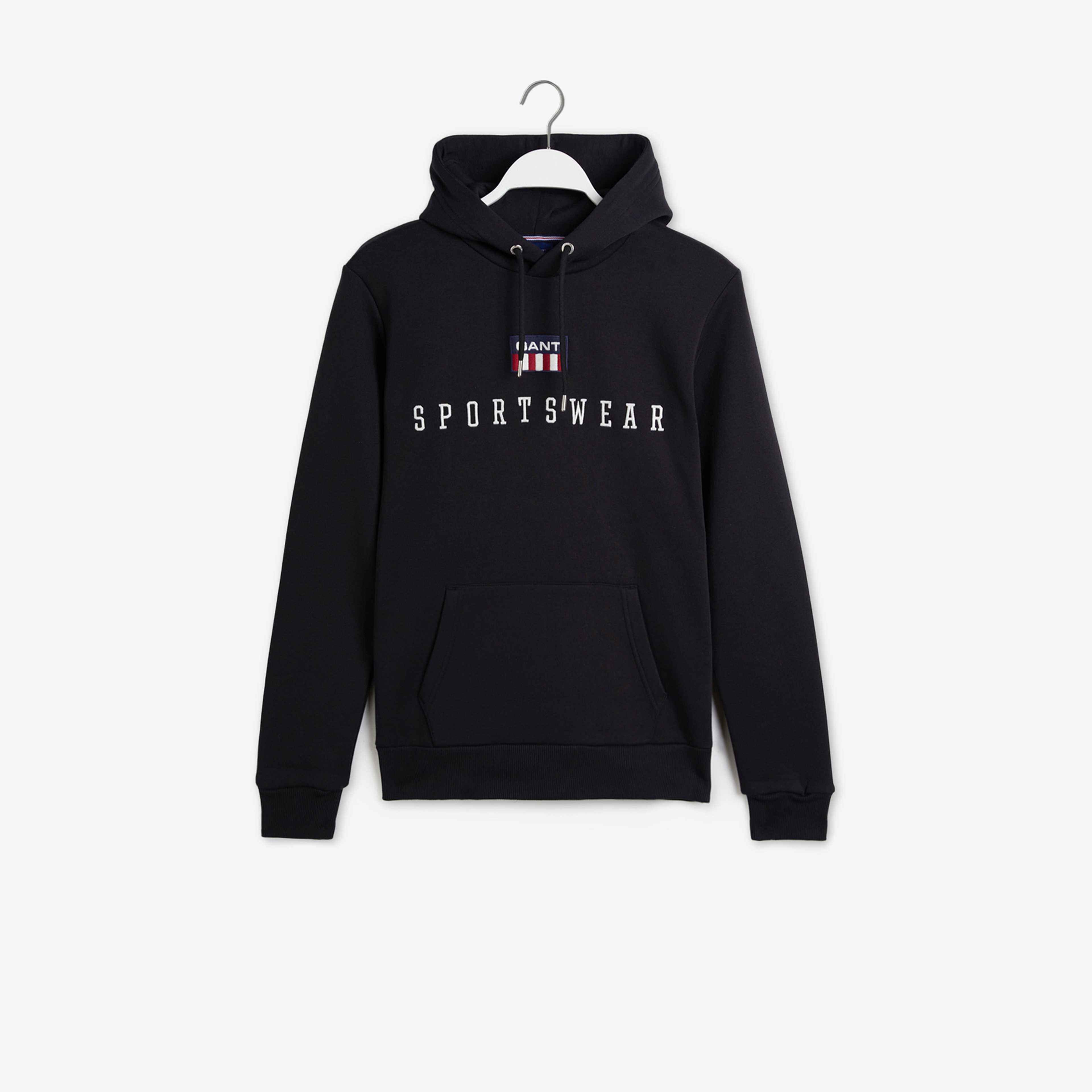 Gant Erkek Siyah Regular Fit Kapüşonlu Sweatshirt