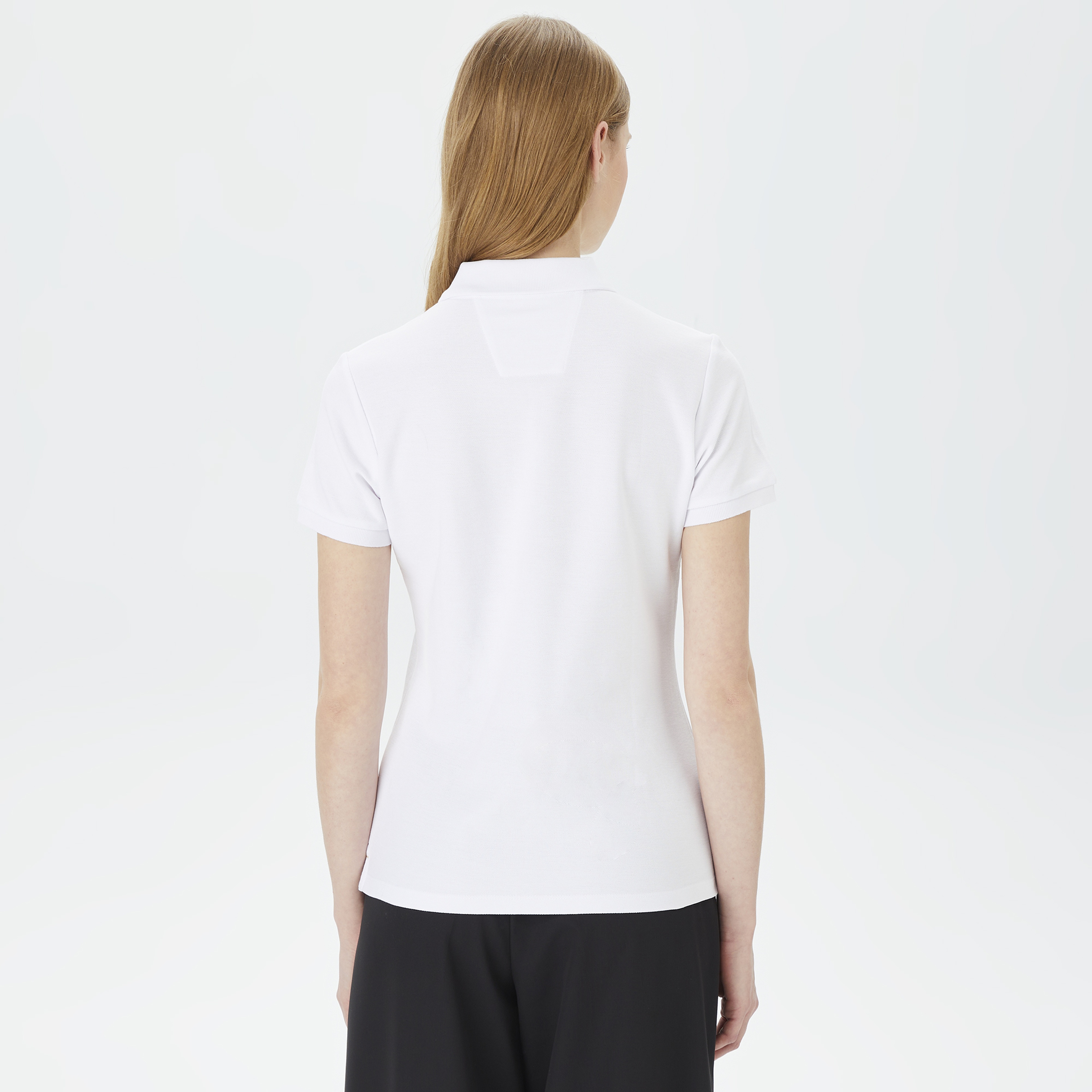 Nautica Kadın Beyaz Standart Fit Kısa Kollu Polo