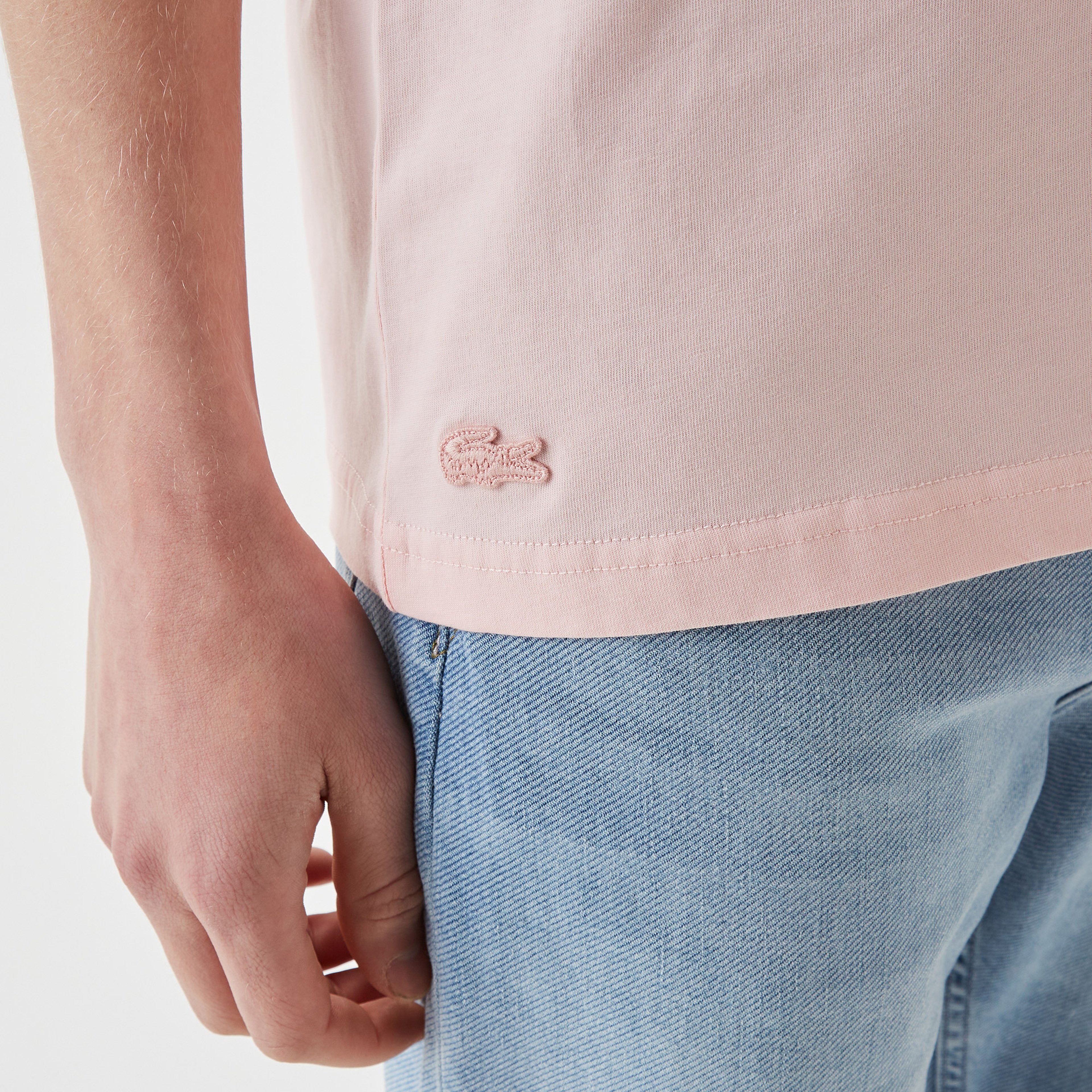 Active Erkek Relaxed Fit Bisiklet Yaka Baskılı Pembe T-Shirt