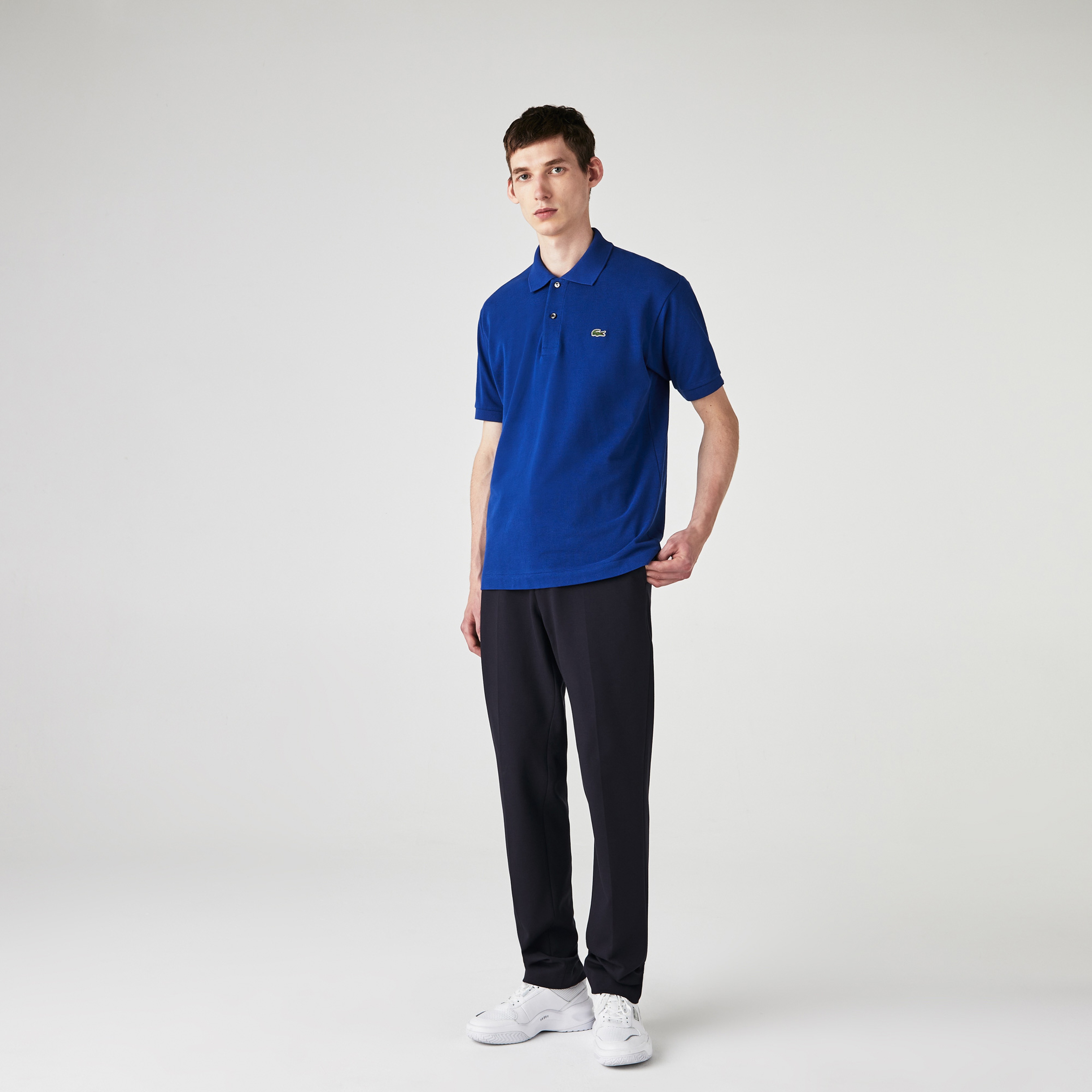 L.12.12 Erkek Classic Fit Koyu Mavi Polo
