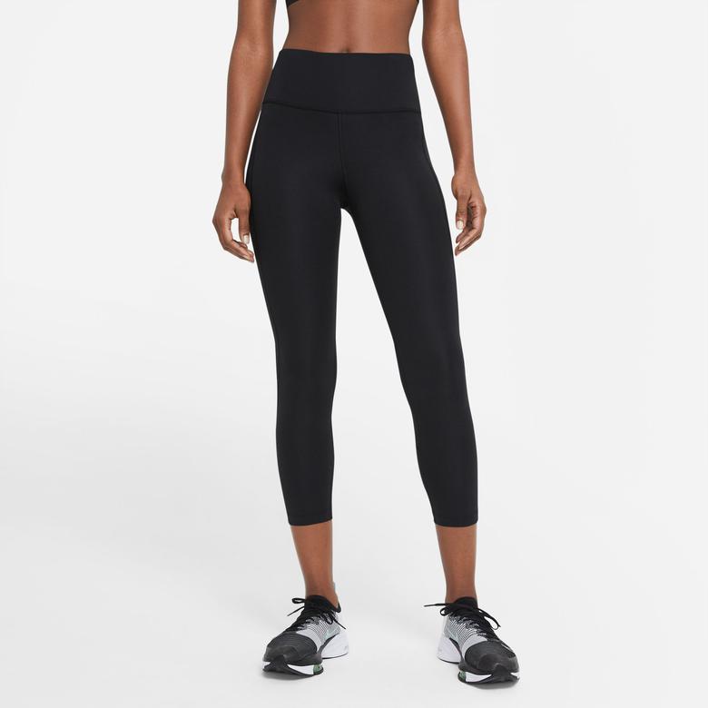 Nike Dri-Fit Fast Crop Kadın Siyah Tayt
