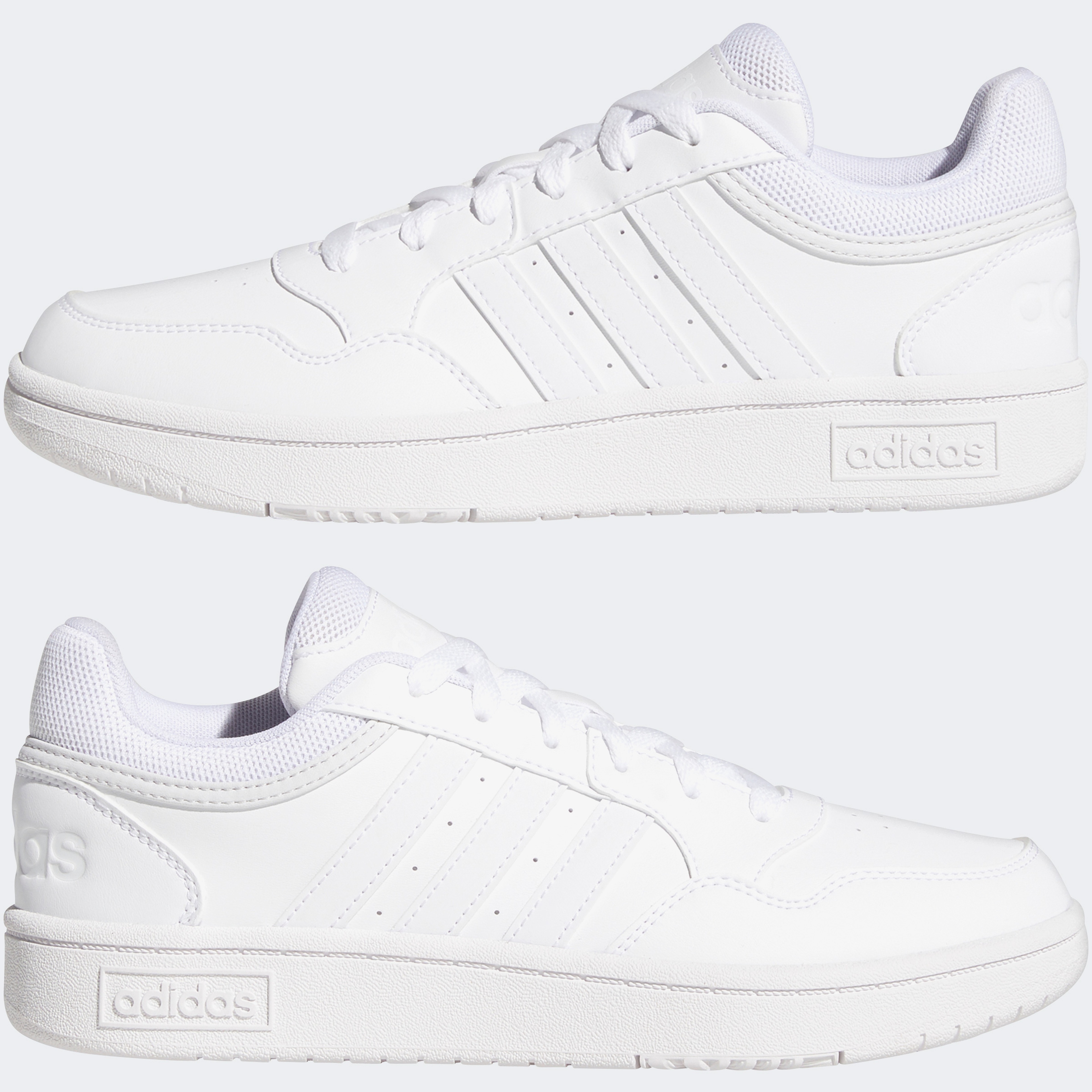 adidas Hoops 3.0 Mid Lifestyle Crew Unisex Beyaz Sneaker