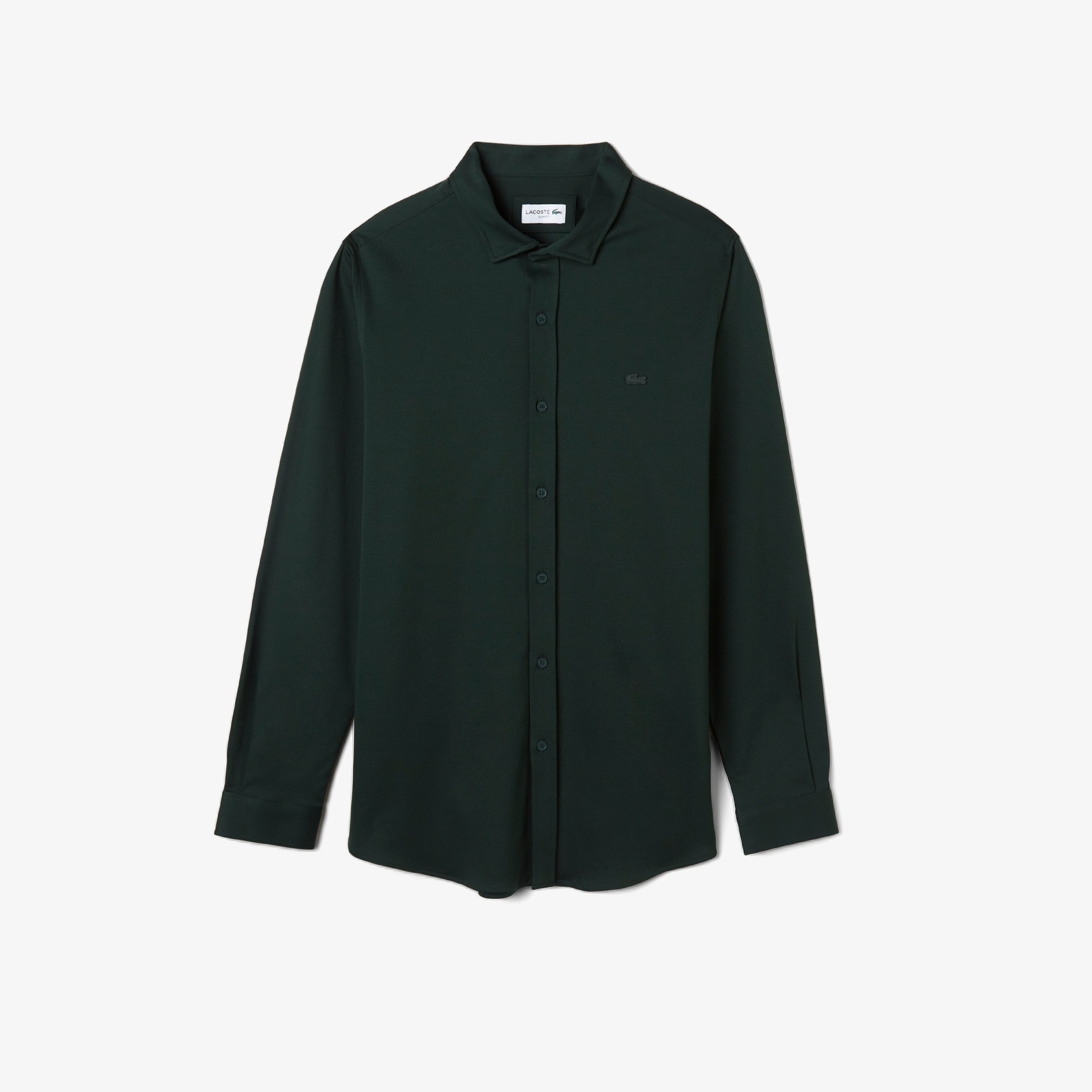 Lacoste Erkek Slim Fit Koyu Yeşil Gömlek
