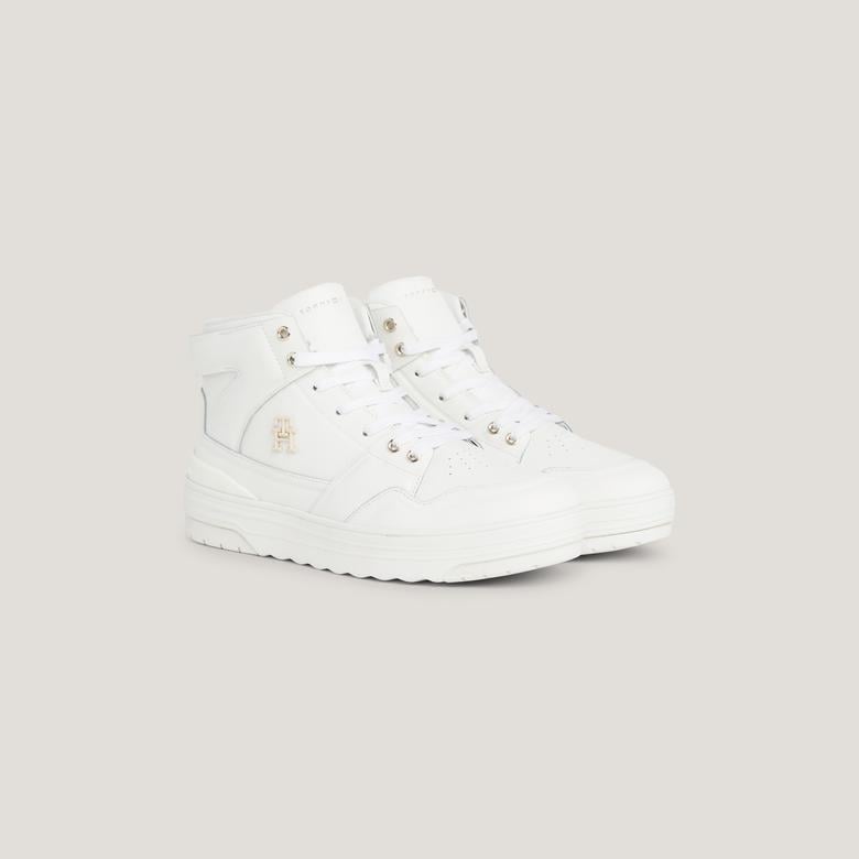 Tommy Hilfiger Basket Kadın Beyaz Sneaker