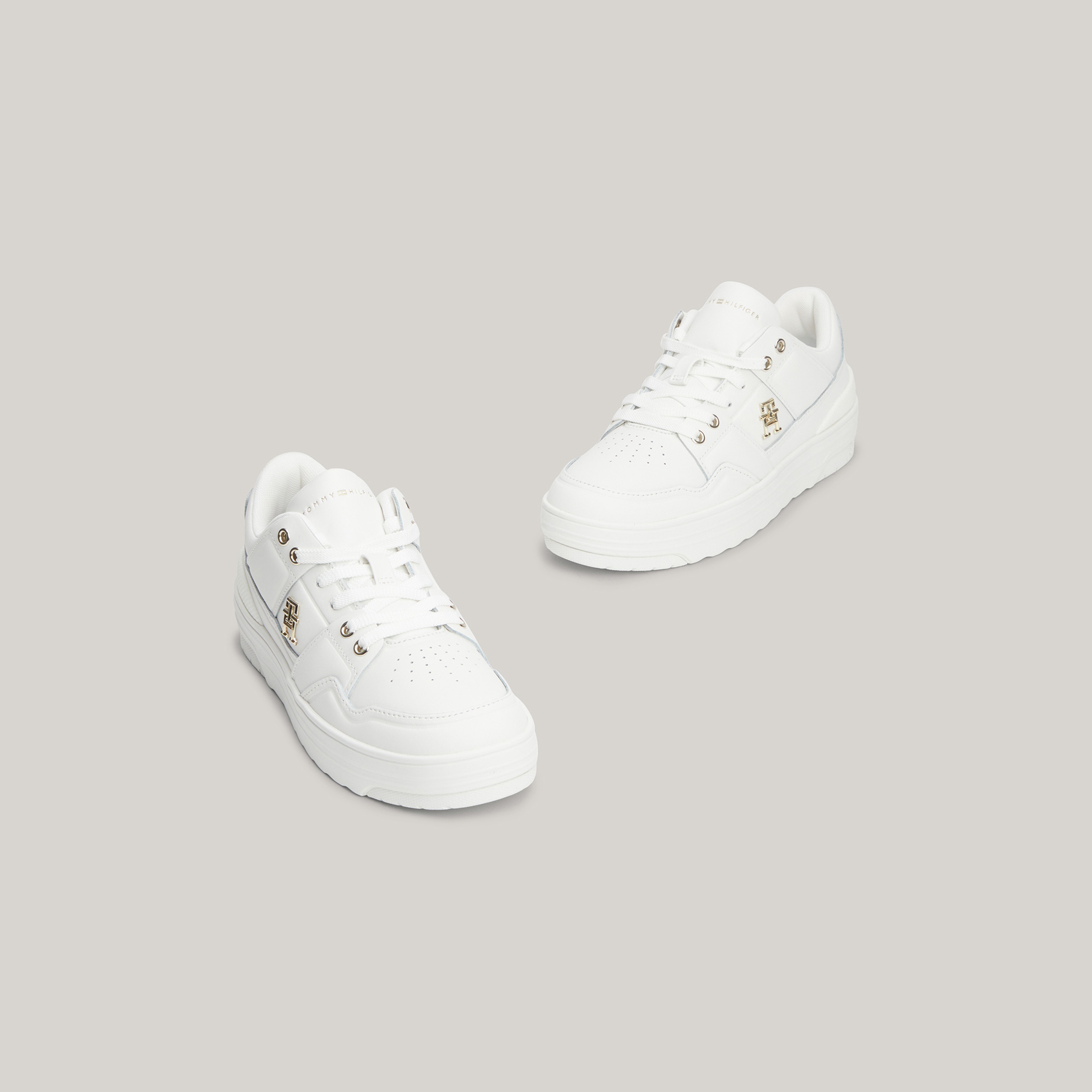 Tommy Hilfiger Basket Kadın Beyaz Sneaker